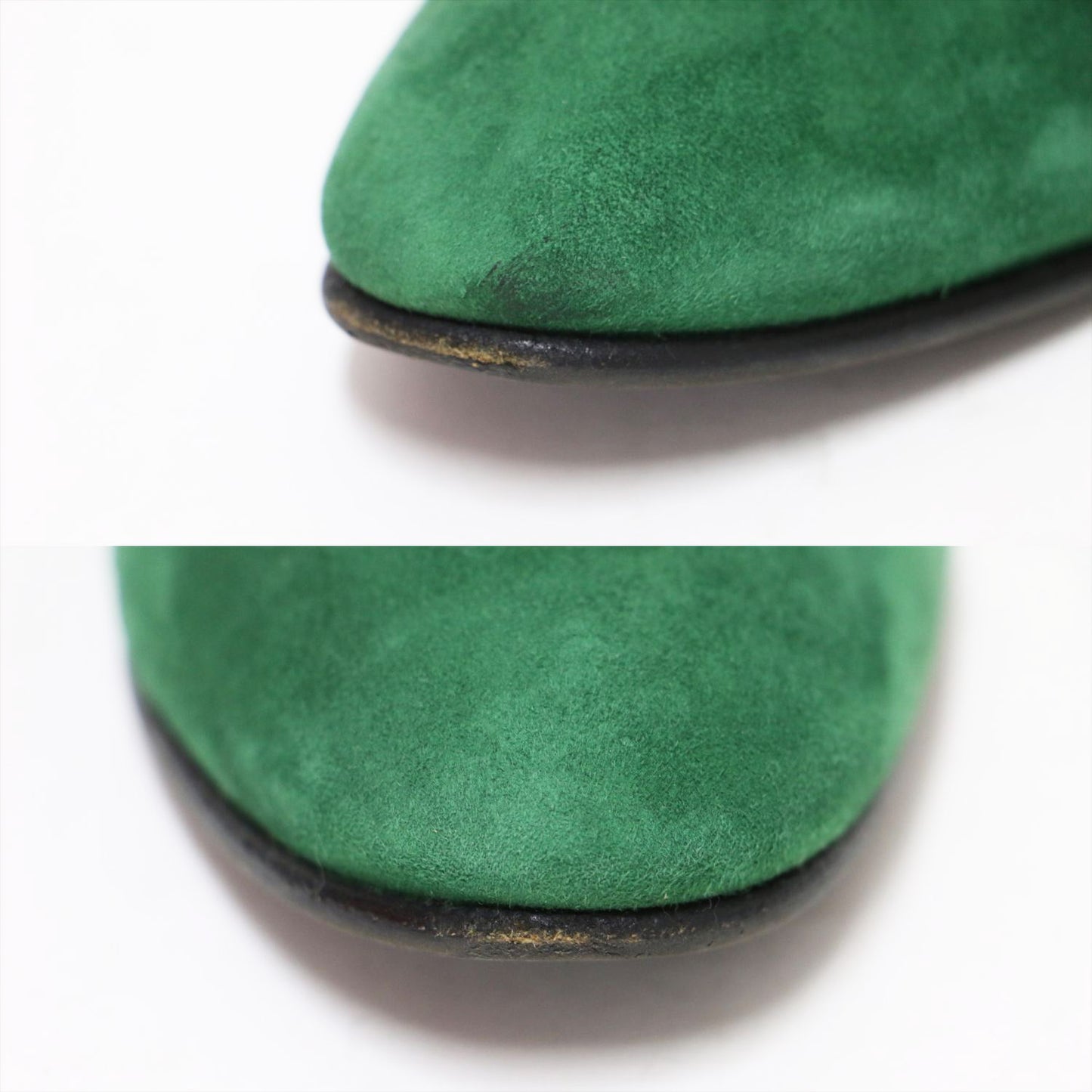 モカシン パリ スエード ローファー / シューズ スリッポン フラット Hロゴ レザー