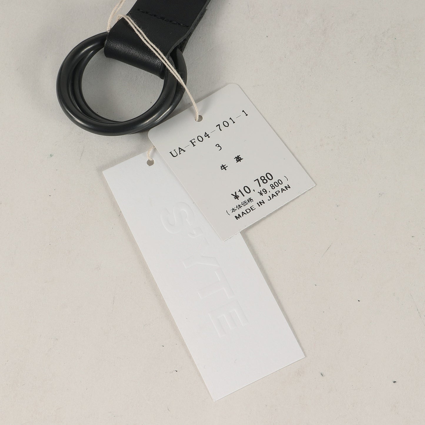SYTE カウレザー ロング リング ベルト / COW LEATHER25MM LONG RING BELT 牛革