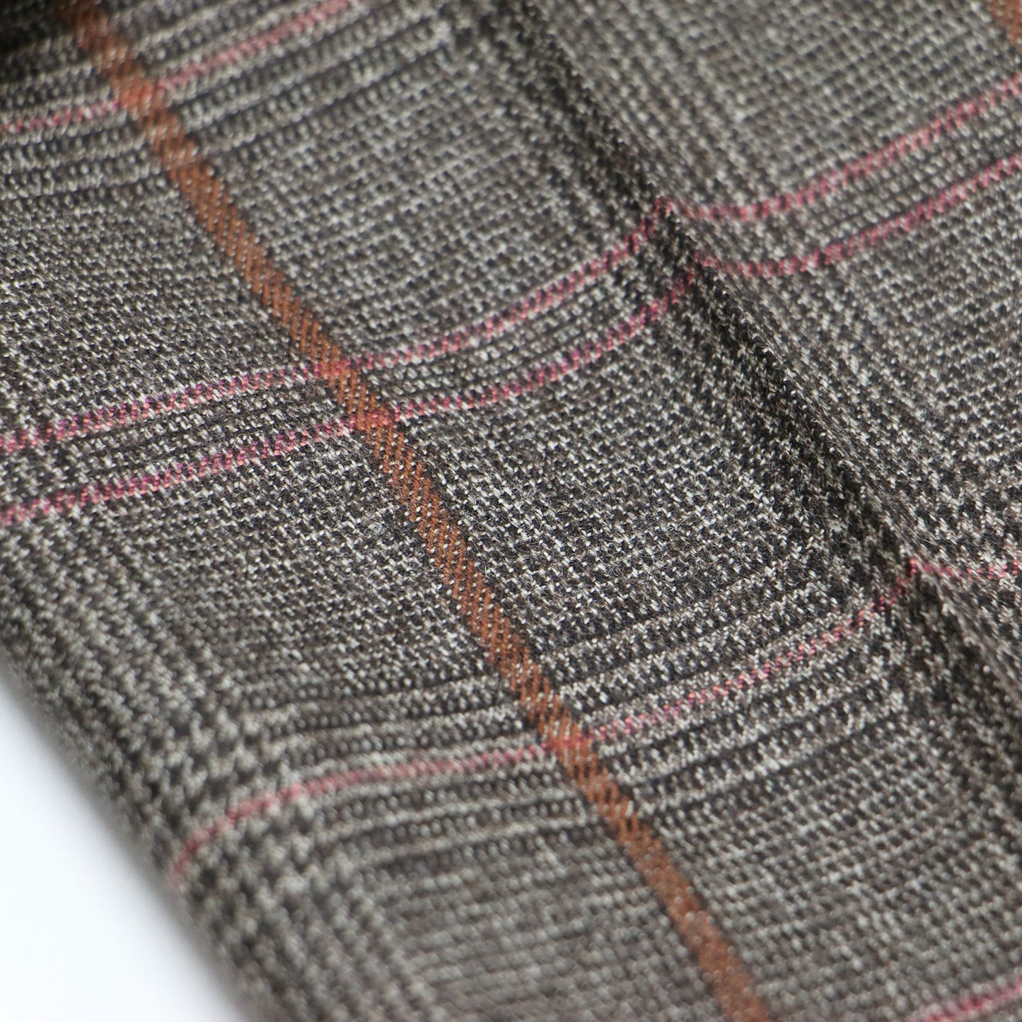 22秋冬 ブラウニープレイド テーパード パンツ / スラックス スリム チェック柄 ウール