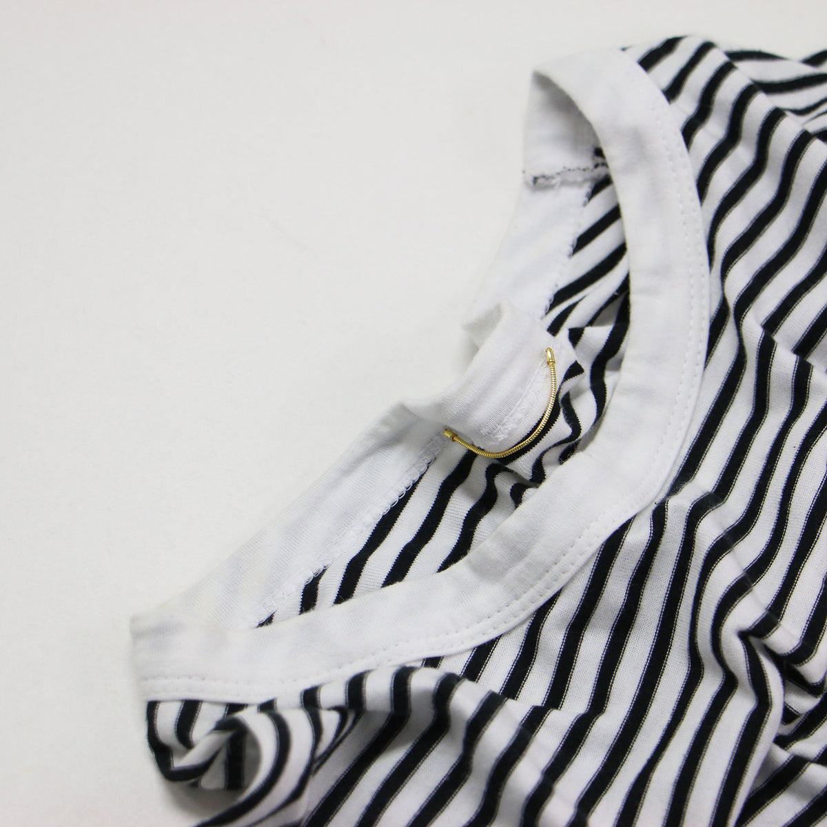 ストライプ Tシャツ / COCO Stripe ラウンドネック 長袖 総柄 コットン ウォッシャブル