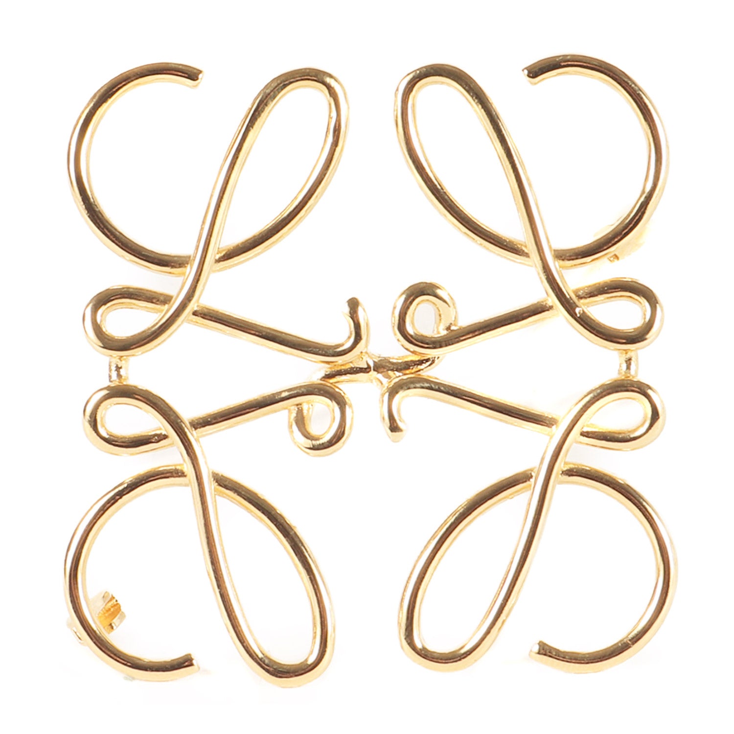 メタル アナグラム ブランドロゴ ブローチ - ブランド古着の通販・買取