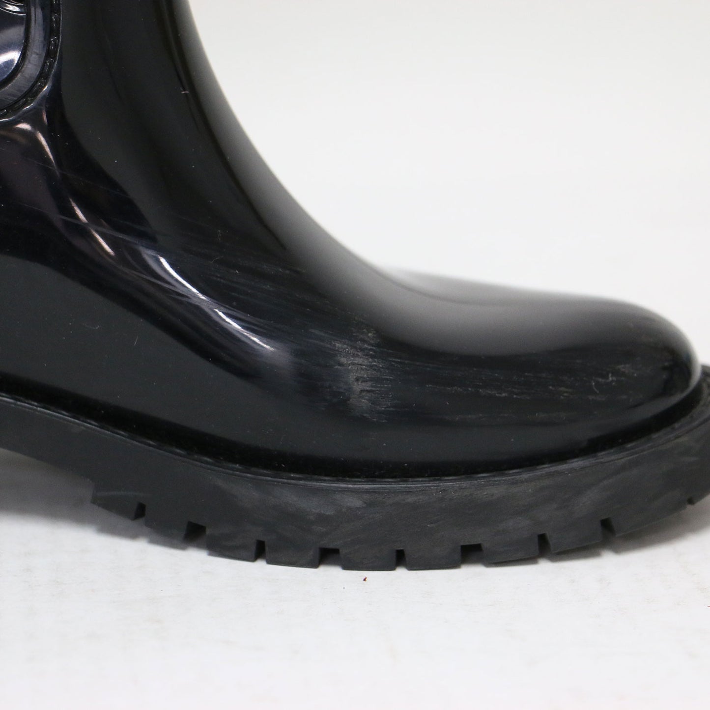 ドロップスライン モノグラム レインブーツ / ショートブーツ ロゴ ラバー