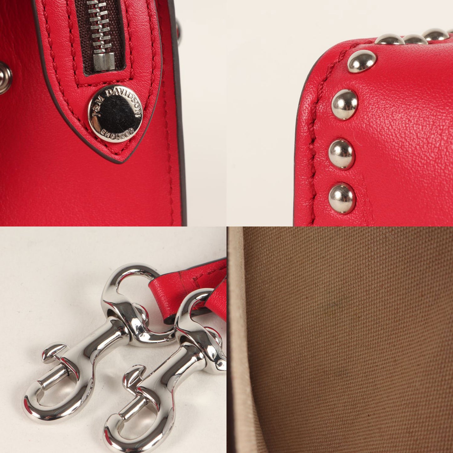 スタッズ ショルダーバッグ / ELLE クラッチ 肩掛け クロスボディ レザー