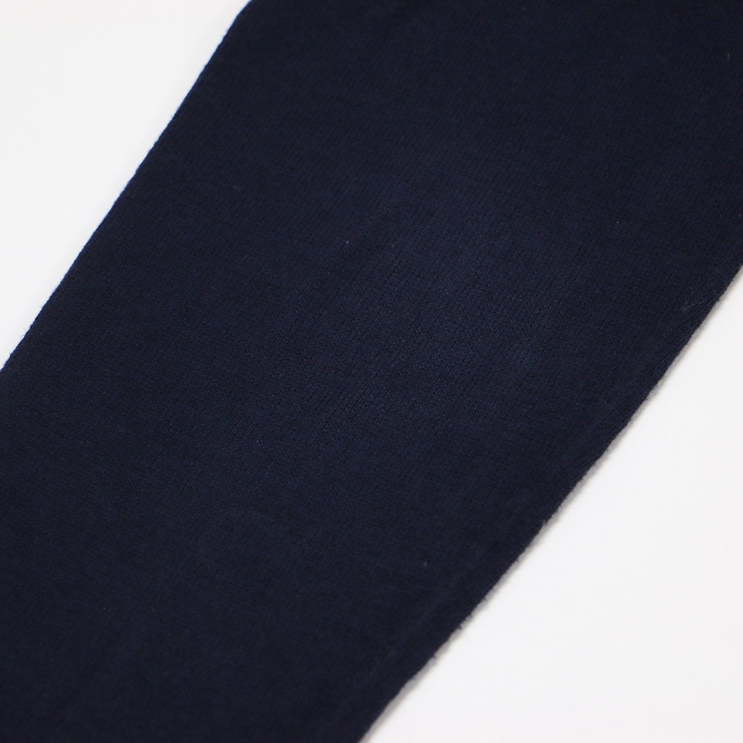 Vネック ポニー 刺繍 コットンカーディガン / ニット 長袖 ライン ロゴ ハイゲージ