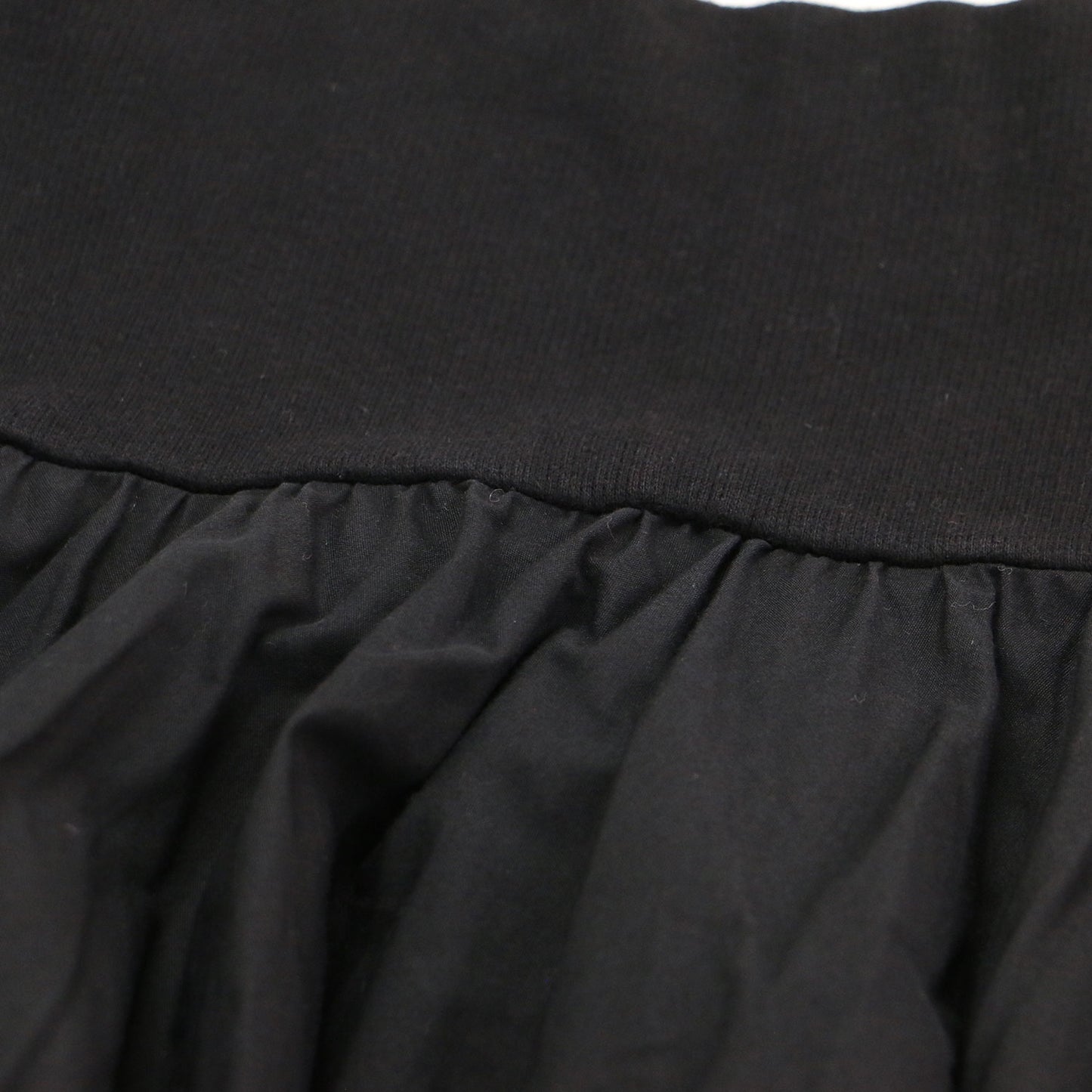 コットン タック フレアスカート / ミディ丈 ウエストゴム Aライン タック ギャザー