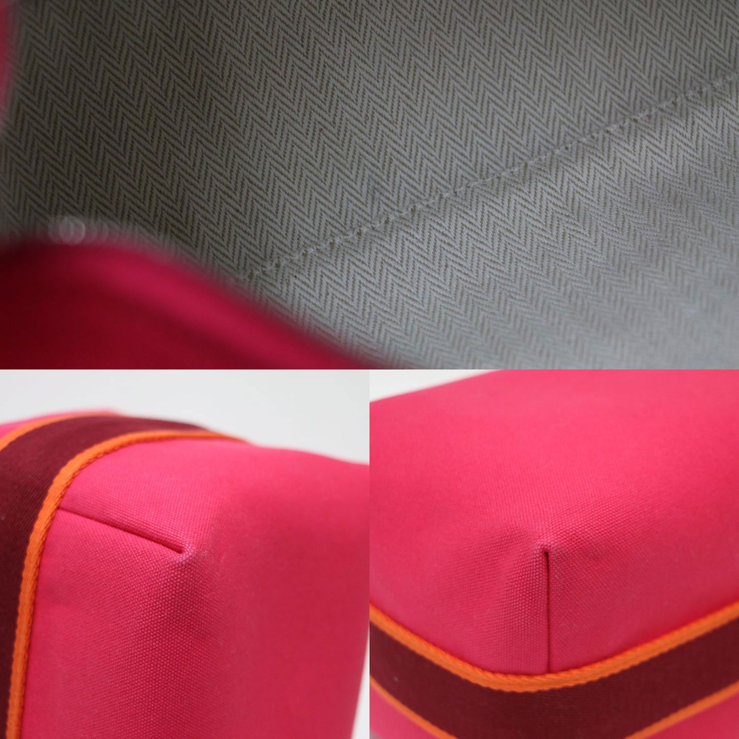 ブリッド ア ブラック / GM ポーチ ワンハンドル ブランドマーク 刺繍 キャンバス コットン レザー