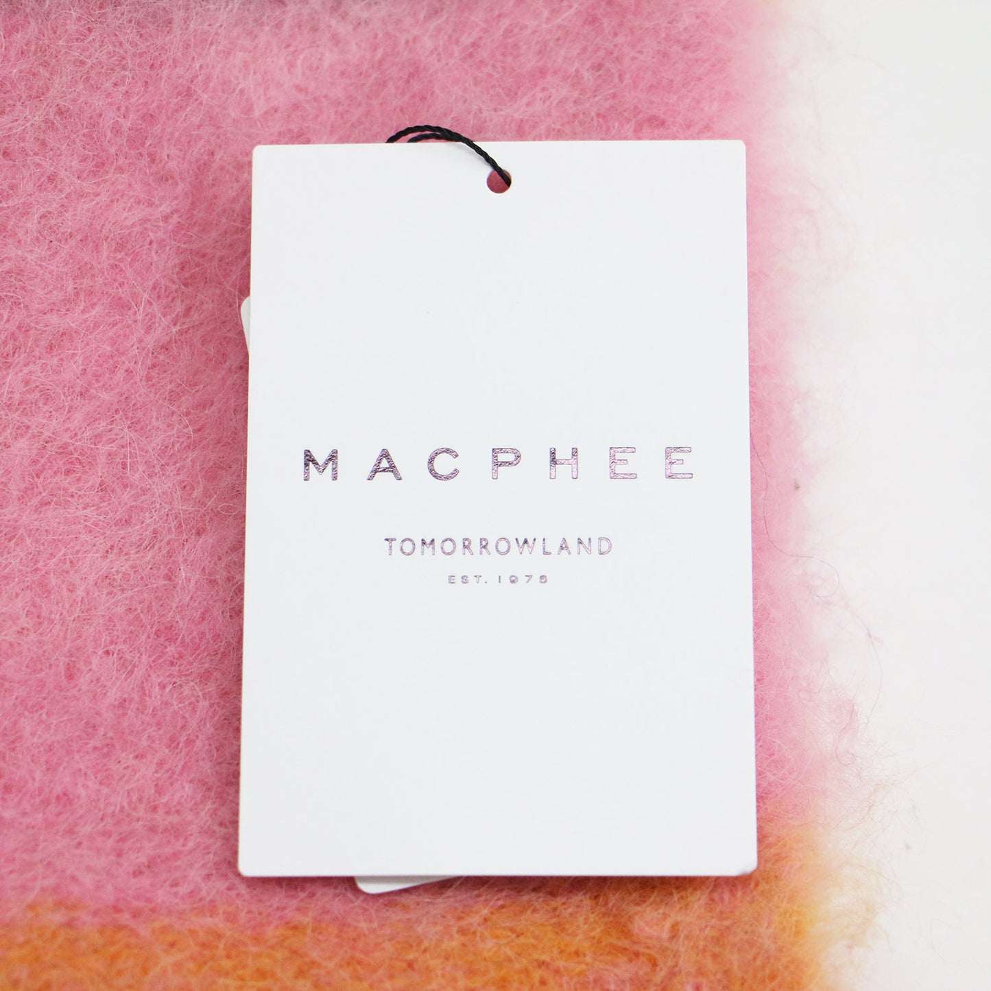 24秋冬 ディップダイ ボーダー ストール / マフラー ニット フリンジ アルパカ