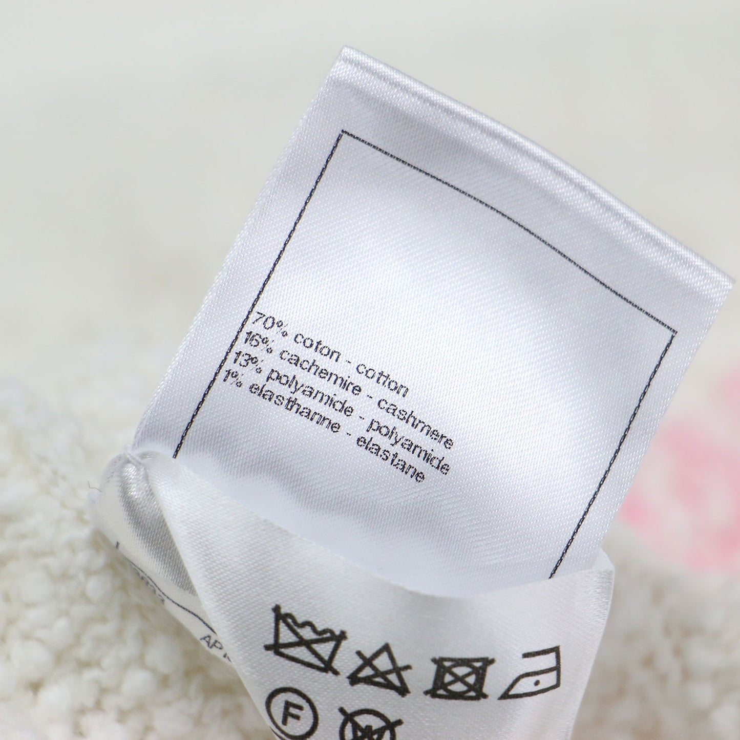 24春夏 ココマークボタン レース編み ニット カーディガン P76957K11092 / クルーネック 長袖 コットン カシミヤ