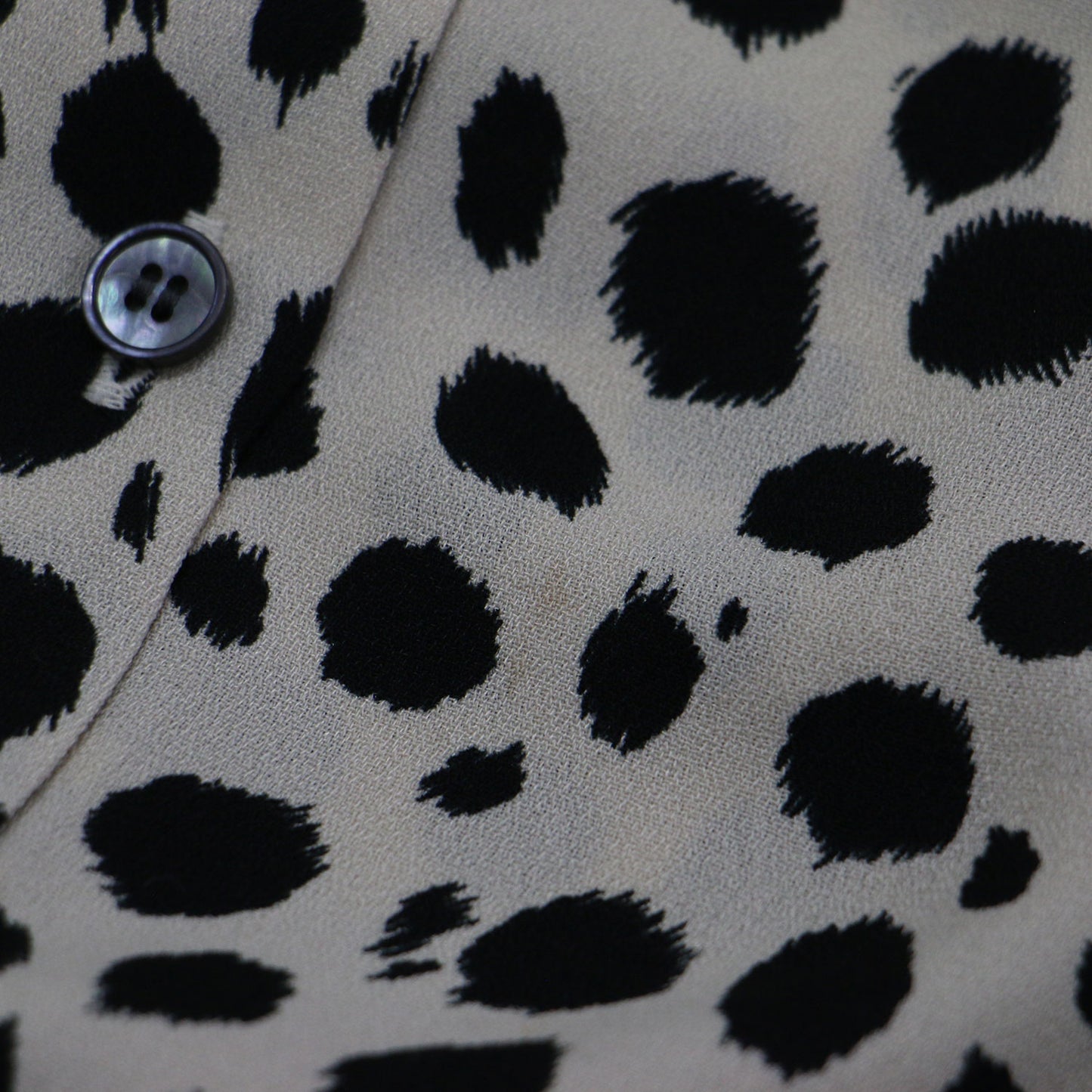 レオパード プリント アムンゼン シャツ ワンピース / ロング丈 長袖 総柄