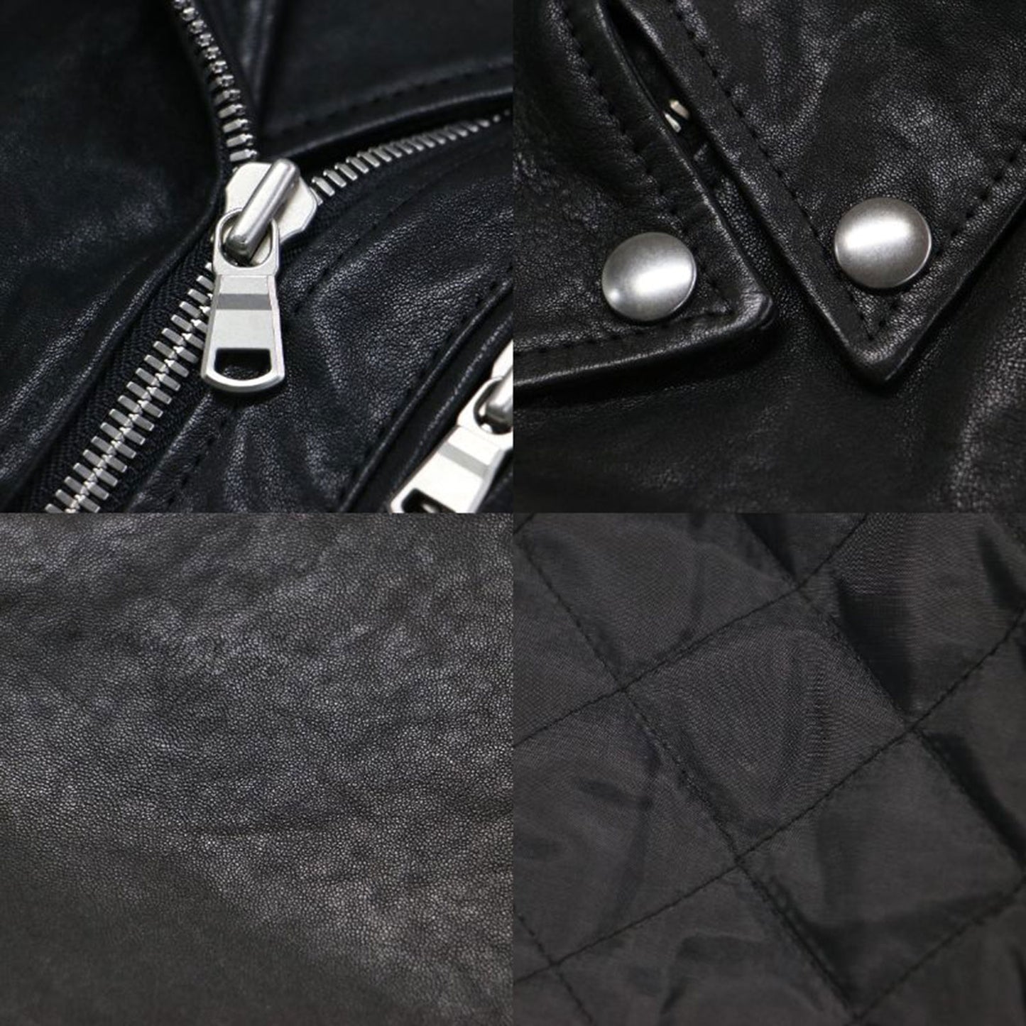 レザー ライダースジャケット / HARL LEATHER SONNY ブルゾン ジップアップ 長袖 キルティング ラムレザー