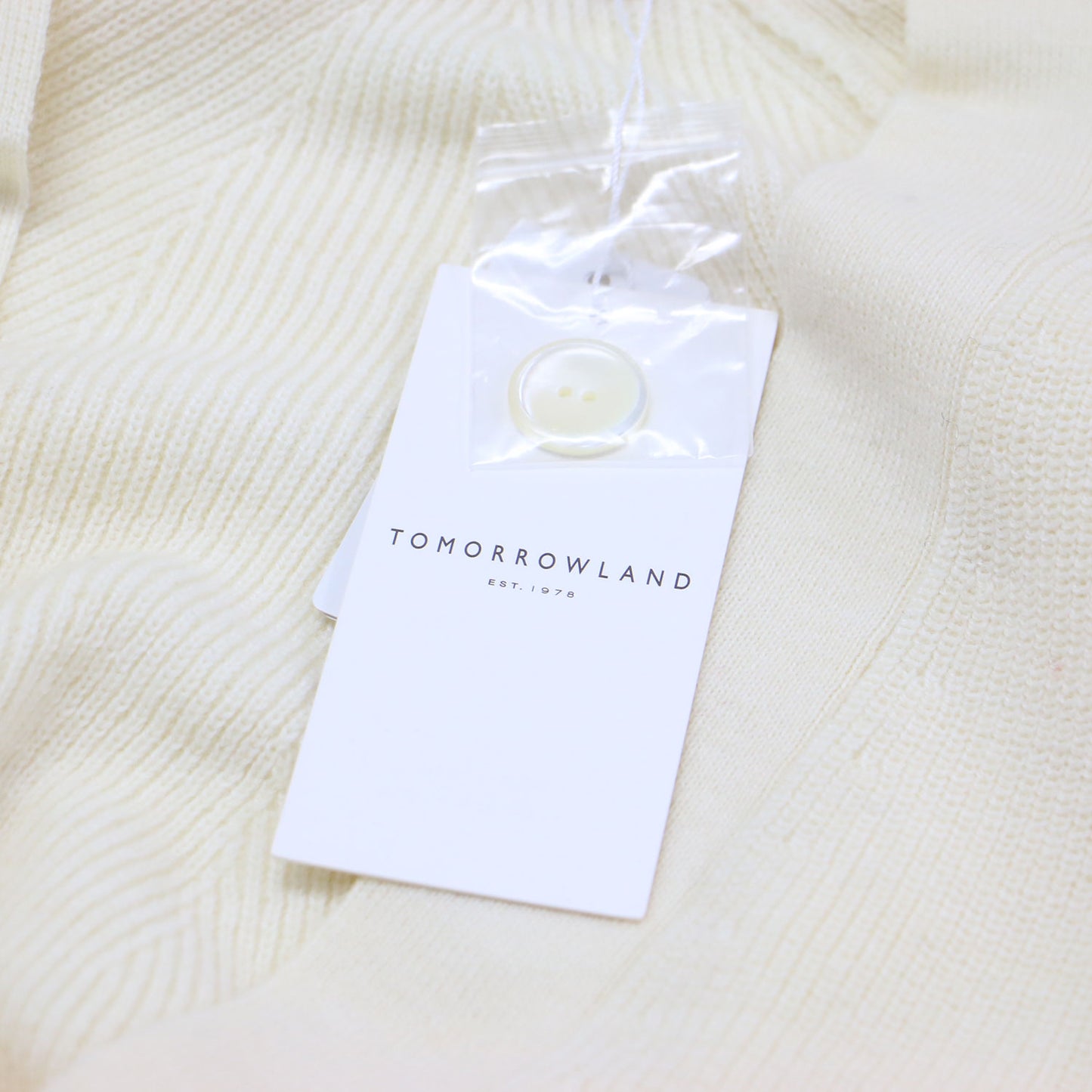 ウール ポリエステル Vネック カーディガン / ニット 長袖 ラグラン チュニック丈 リブ