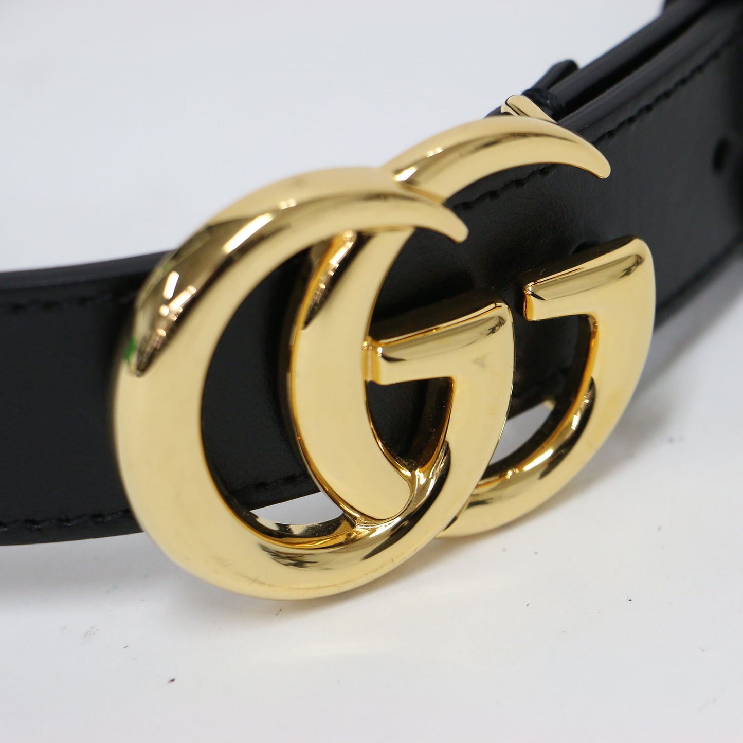 ダブルG ワイド ベルト 480199 / GGマーモント バックル レザー