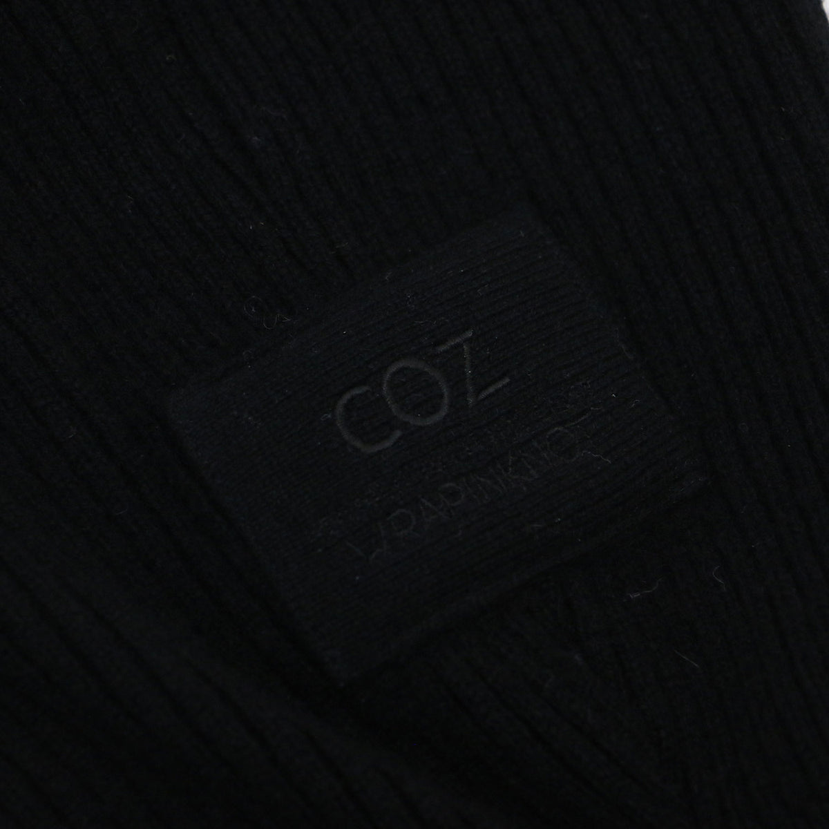 × coz カシミヤ リブニット パンツ / CASHMERE RIB KNIT PANTS イージーパンツ ウエストゴム ドローコード