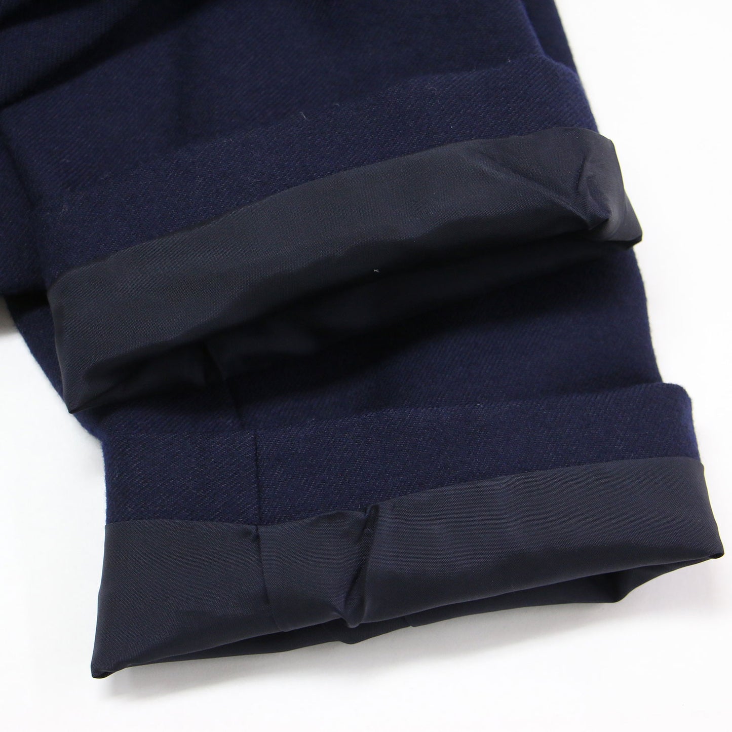 ウール ノーカラー ジャケット / ボレロ 長袖 コンパクト クルーネック