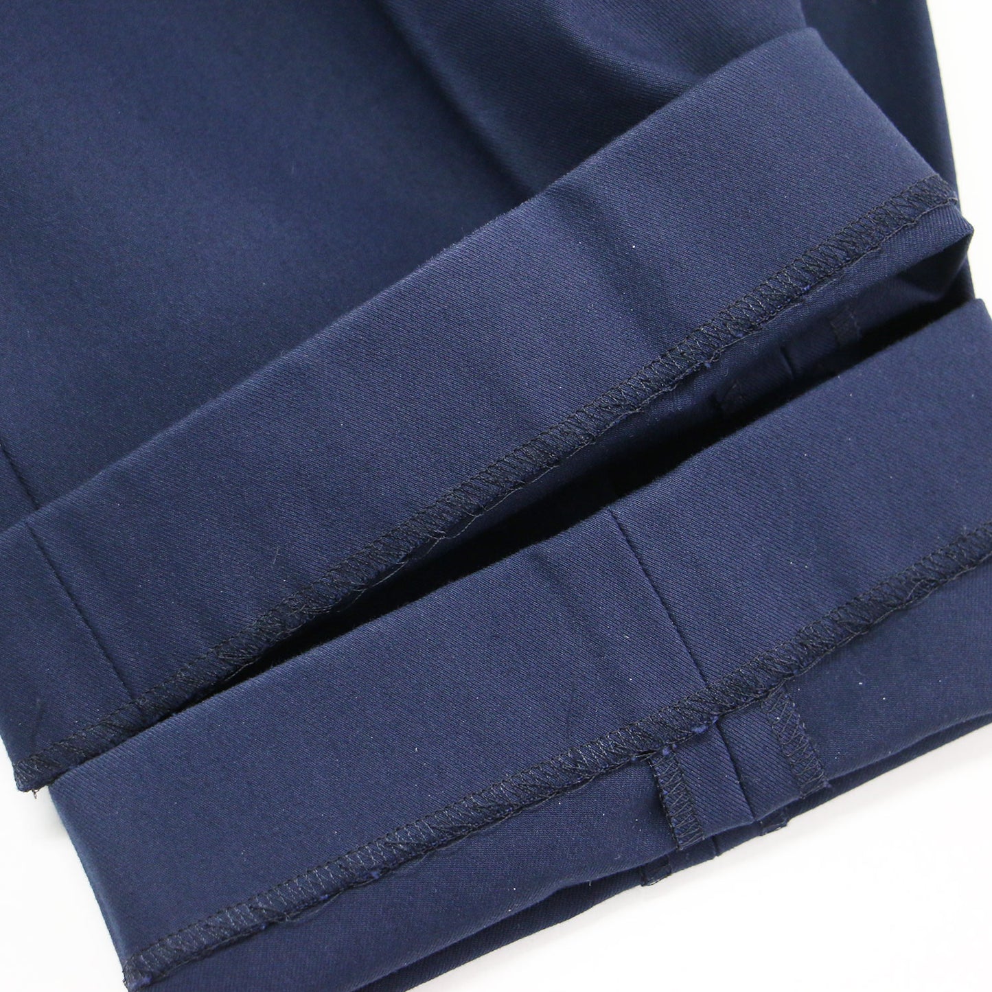 コットン ストレッチ スリムスラックス / STRETCH COTTON SOMI テーパードパンツ センタープレス