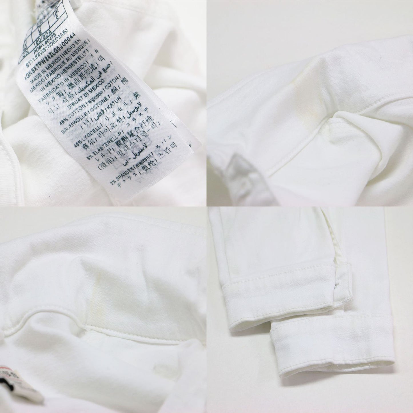 デニム トラッカー ジャケット / Denim Trucker Jacket OPTIC WHITE コンパクト ストレッチ コットン
