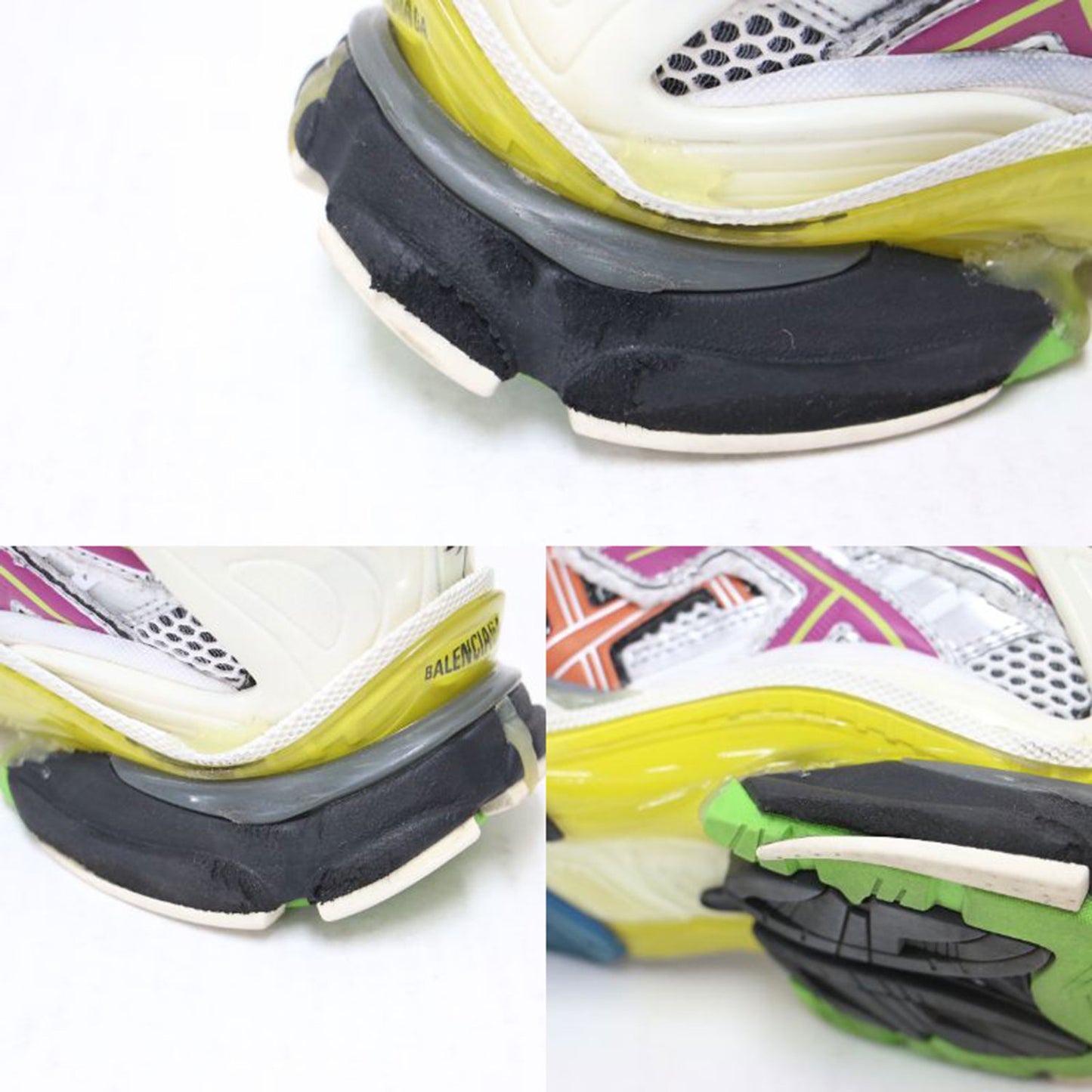 22春夏 ランナー スニーカー / Runner ローカット レースアップ ボリュームソール メッシュ ユーズド加工
