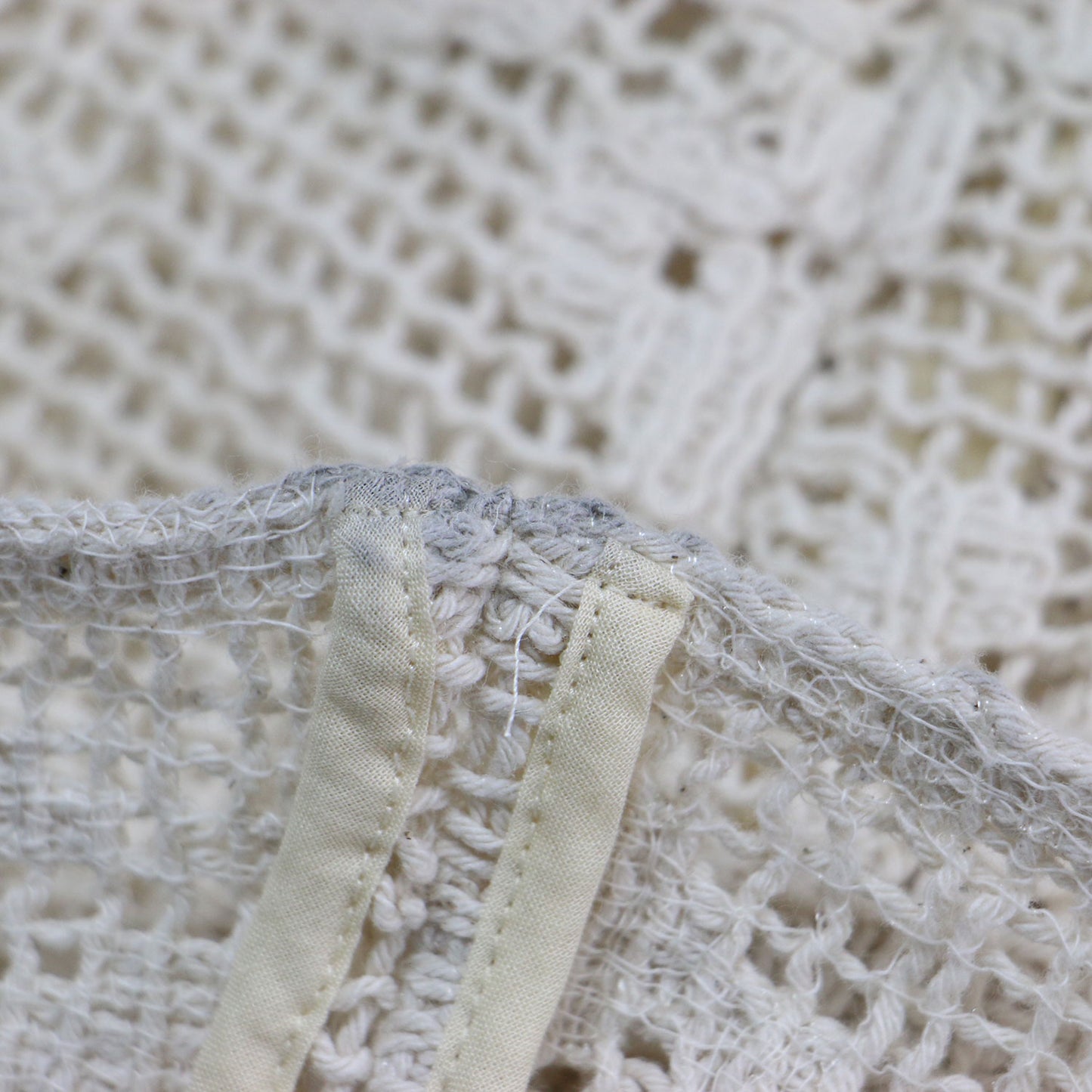 23秋冬 コットン レース スカート / COTTON LACE ロング丈 Aライン フレア 総柄 透かし編み サイドファスナー