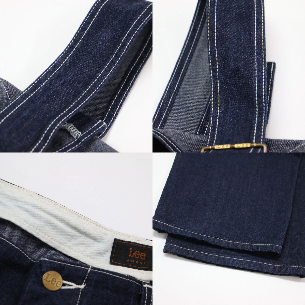AMERI別注 コラボ 23秋冬 デニムセットアップ / DENIM SET UP セパレート フルレングス ローライズ ビスチェ ノースリーブ ステッチ ブランドタグ コットン ウォッシャブル