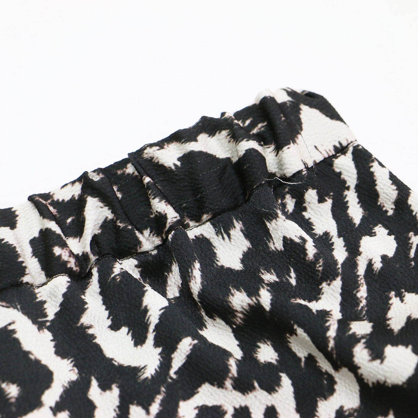 レオパード プリント ギャザー スカート / LEOPARD PRINT GATHER SKIRT ロング スリット