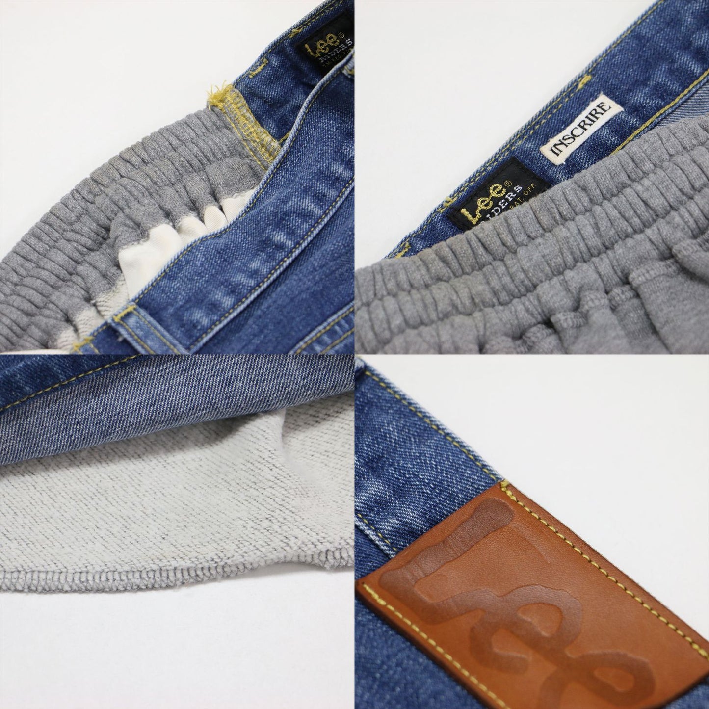 × Lee × JOURNAL STANDARD LESSAGE 別注 25秋冬 ドッキングパンツ / デニム スウェット ウエストゴム ワイド コットン