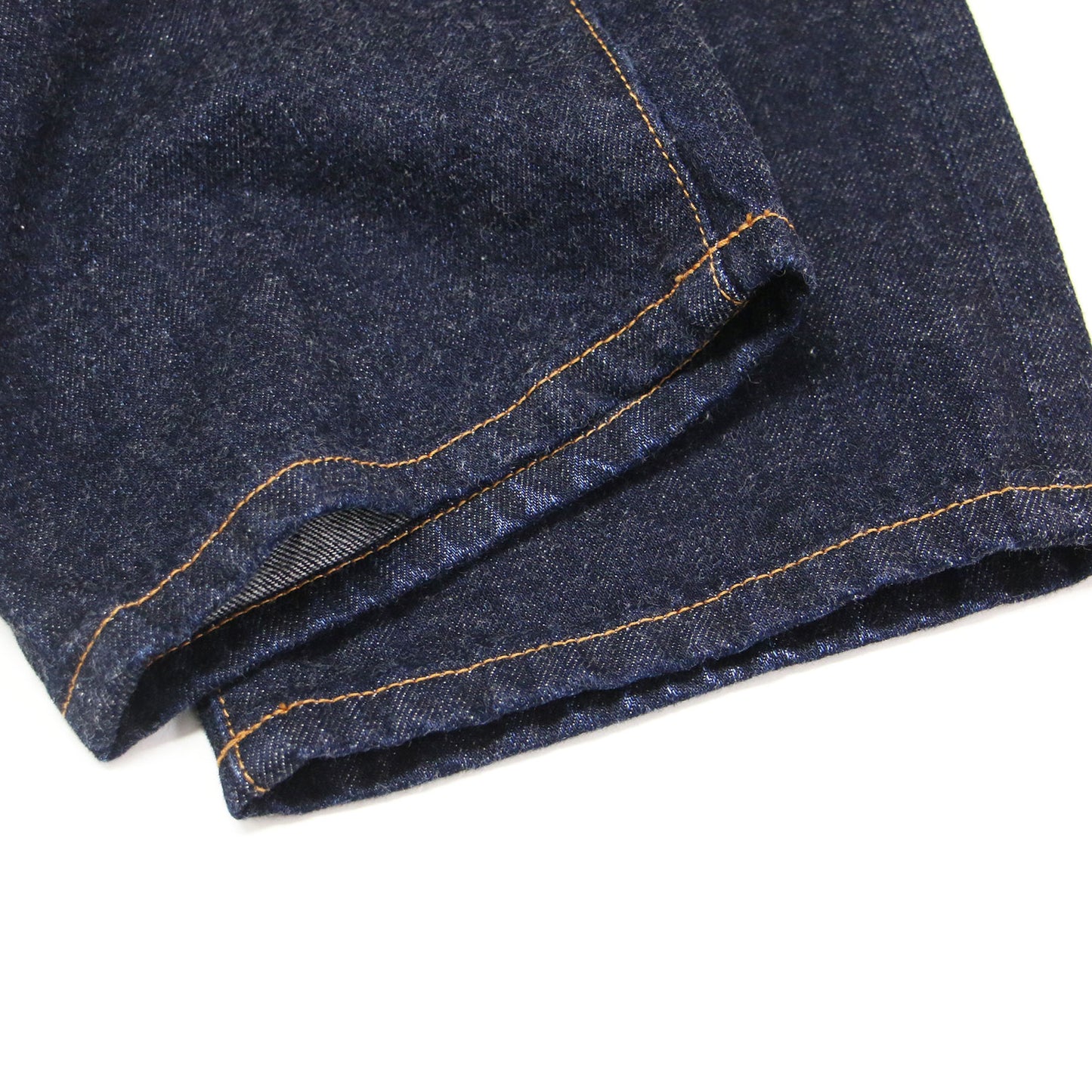 25秋冬 ワンウオッシュ エッセンシャルデニム ストレートパンツ / フルレングス ハイウエスト ジッパーフライ 5ポケット コットン