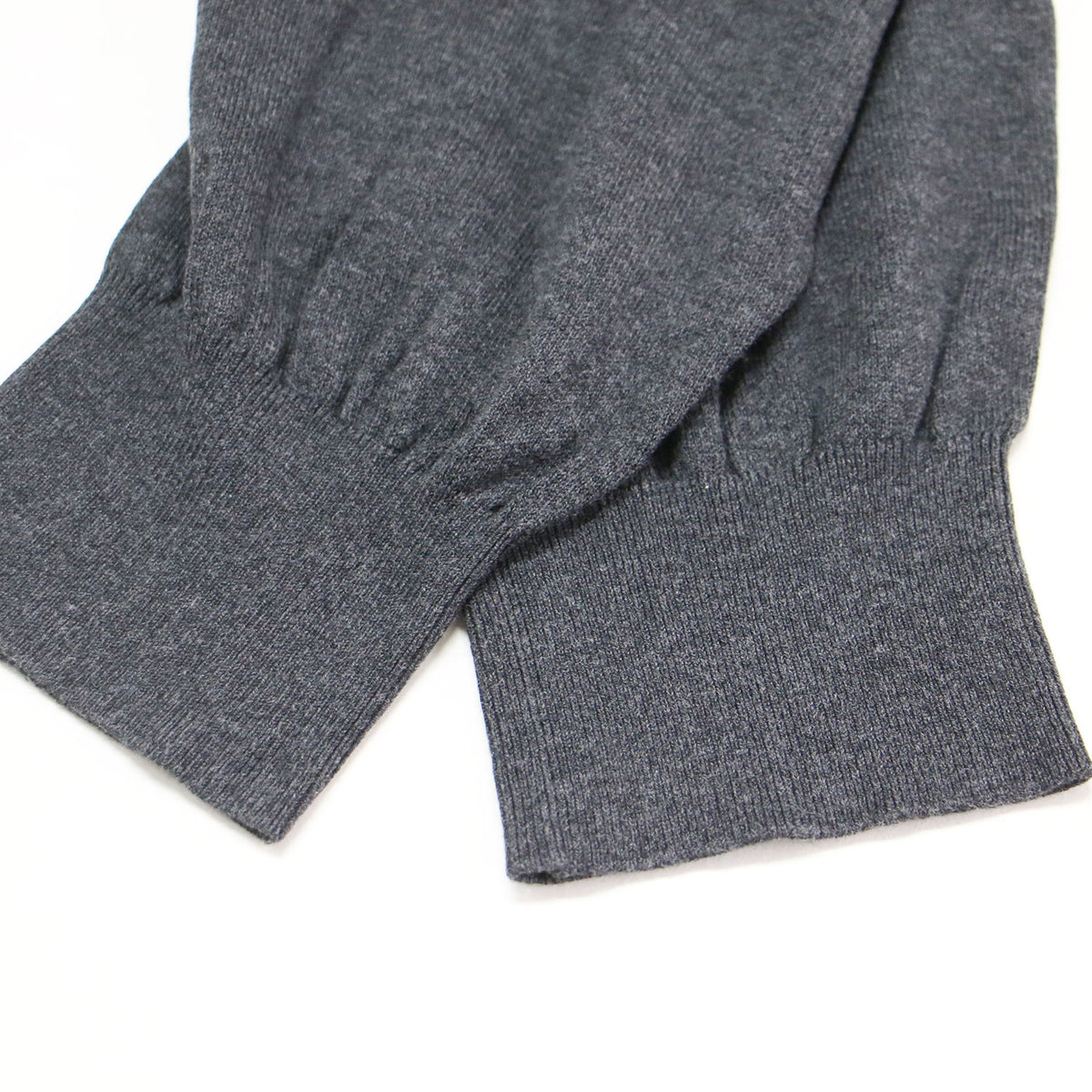 24春夏 ワイド アーム カーディガン / WIDE-ARM CARDIGAN クルーネック 長袖 ドロップショルダー ヘムライン サイドスリットニット ハイゲージ コットン シルク