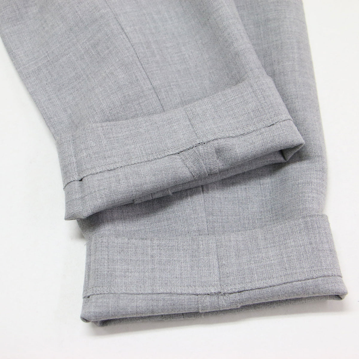 テーパードパンツ / STRETCH DOUBLE CAROL 03-2306442 / イージーパンツ クロップド丈 ウエストゴム センタープレス ストレッチ ウォッシャブル