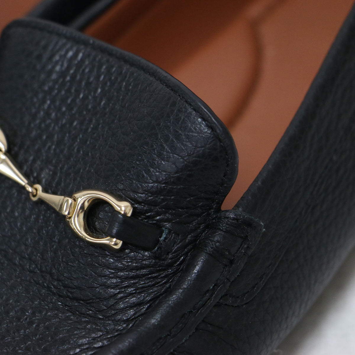メイビス レザー ローファー / MAVIS LEATHER LOAFER FG4581 / スリッポン ラウンドトゥ フラットソール ビット シボ革