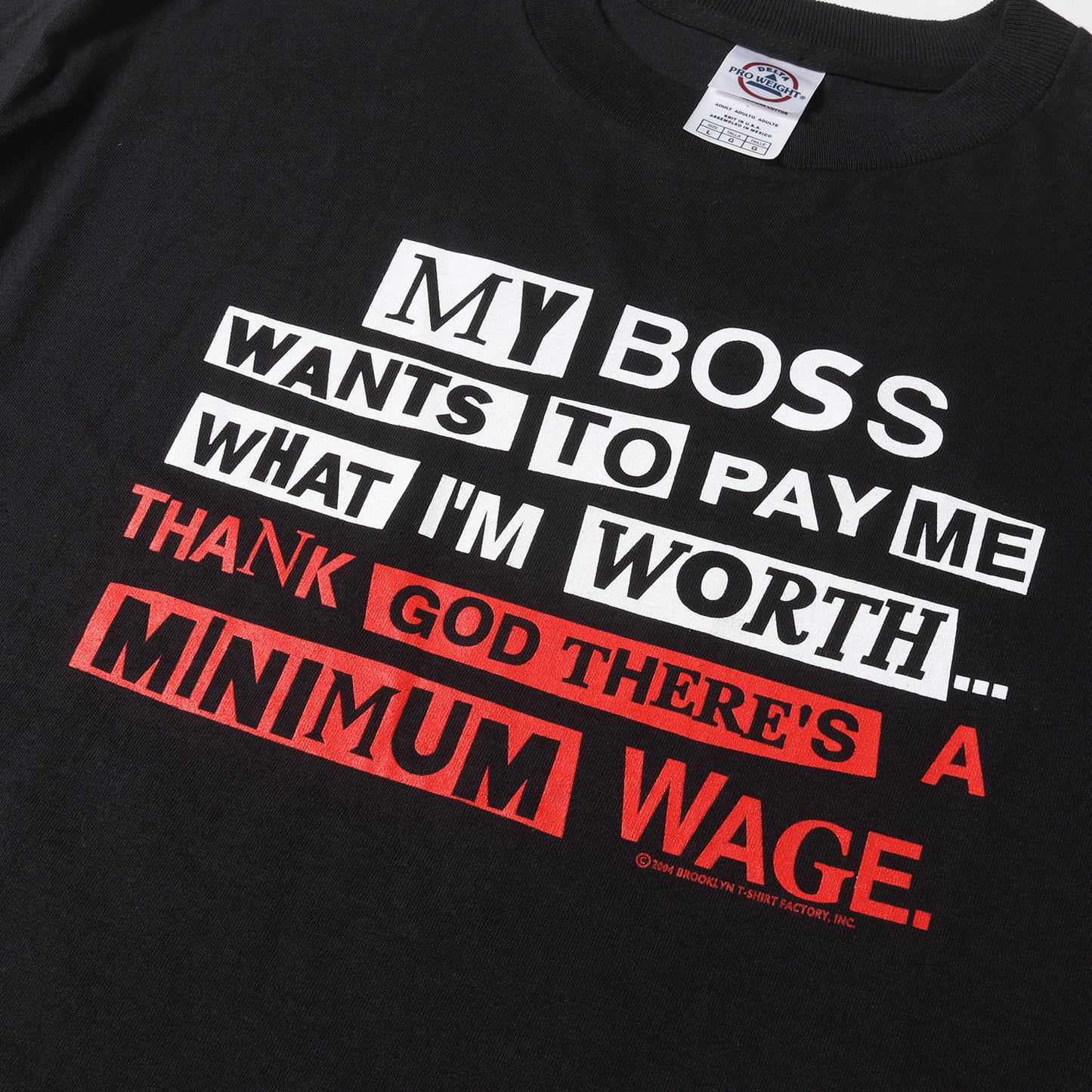 00s コラージュ メッセージロゴ Tシャツ / 00年代 USA製 DELTA