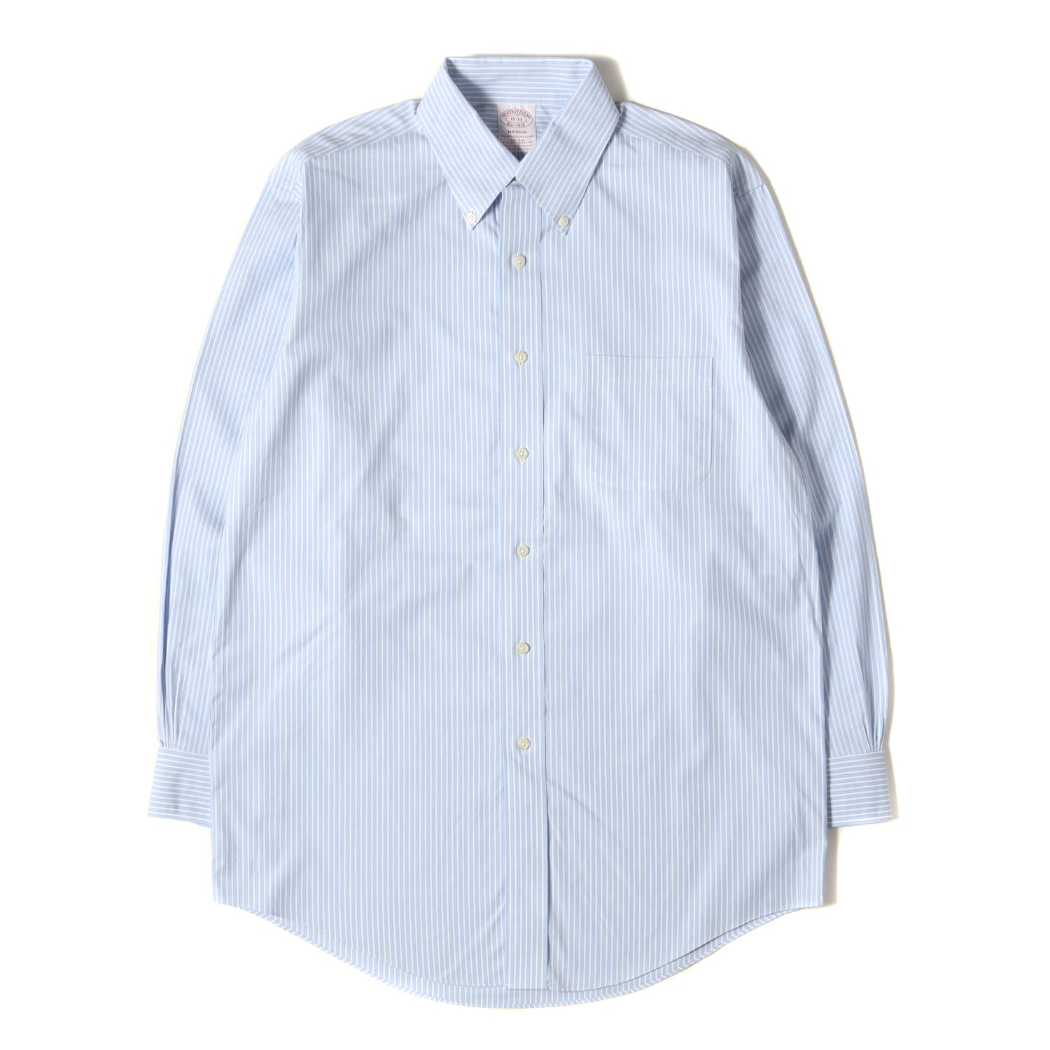 コットンオックスフォード Brooks Brothers ストライプコットンシャツ