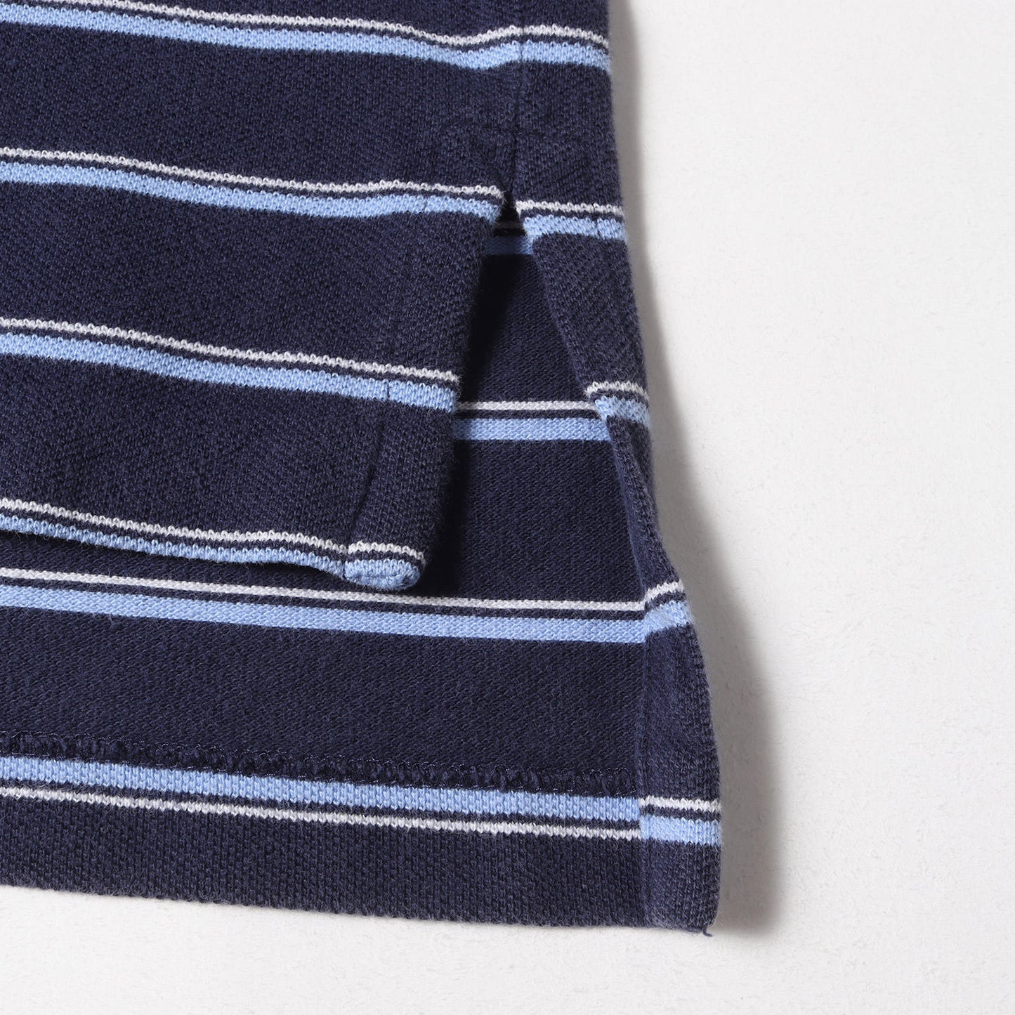 90s - 00s ワンポイント 鹿の子 ボーダー ポロシャツ / オールドラルフローレン