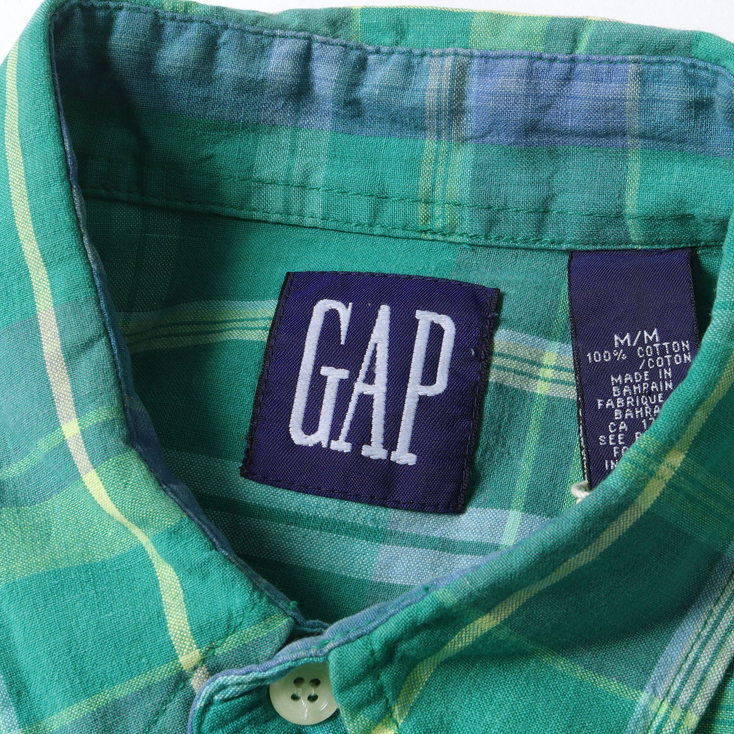 90s チェック 半袖 ボタンダウンシャツ / 90年代 オールドGAP ビッグサイズ