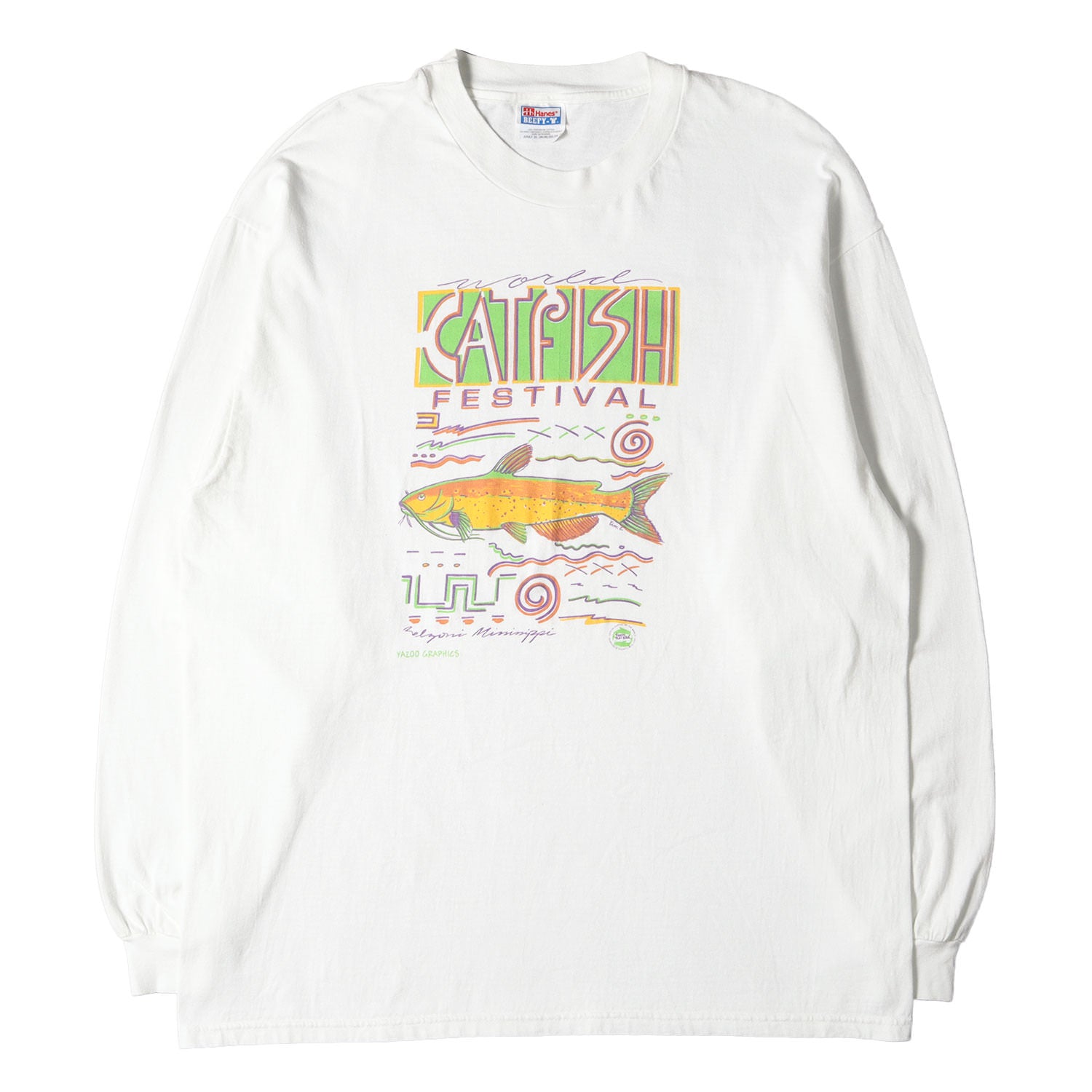 90s - 00s ヴィンテージ古着 (Vintage / Used) 90s CATFISH FESTIVAL アート ロングスリーブ Tシャツ /  90年代 Hanes ヘインズ 魚 ナマズ アニマル - ブランド古着の通販・買取 | BEEGLE by Boo-Bee