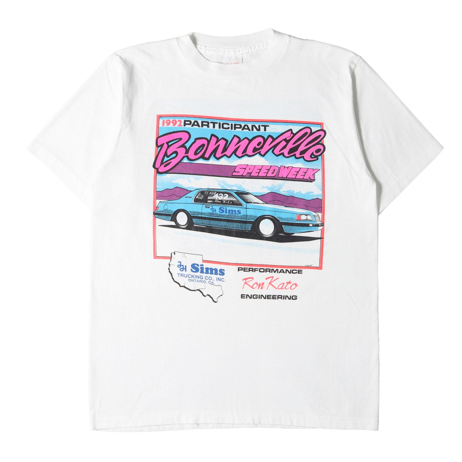 90s - 00s ヴィンテージ古着 (Vintage / Used) 90s Bonneville SPEEDWEEK 1992 クラシックカー  イベント Tシャツ / 90年代 USA製 ALORE アローレ 企業ロゴ - ブランド古着の通販・買取 | BEEGLE by Boo-Bee