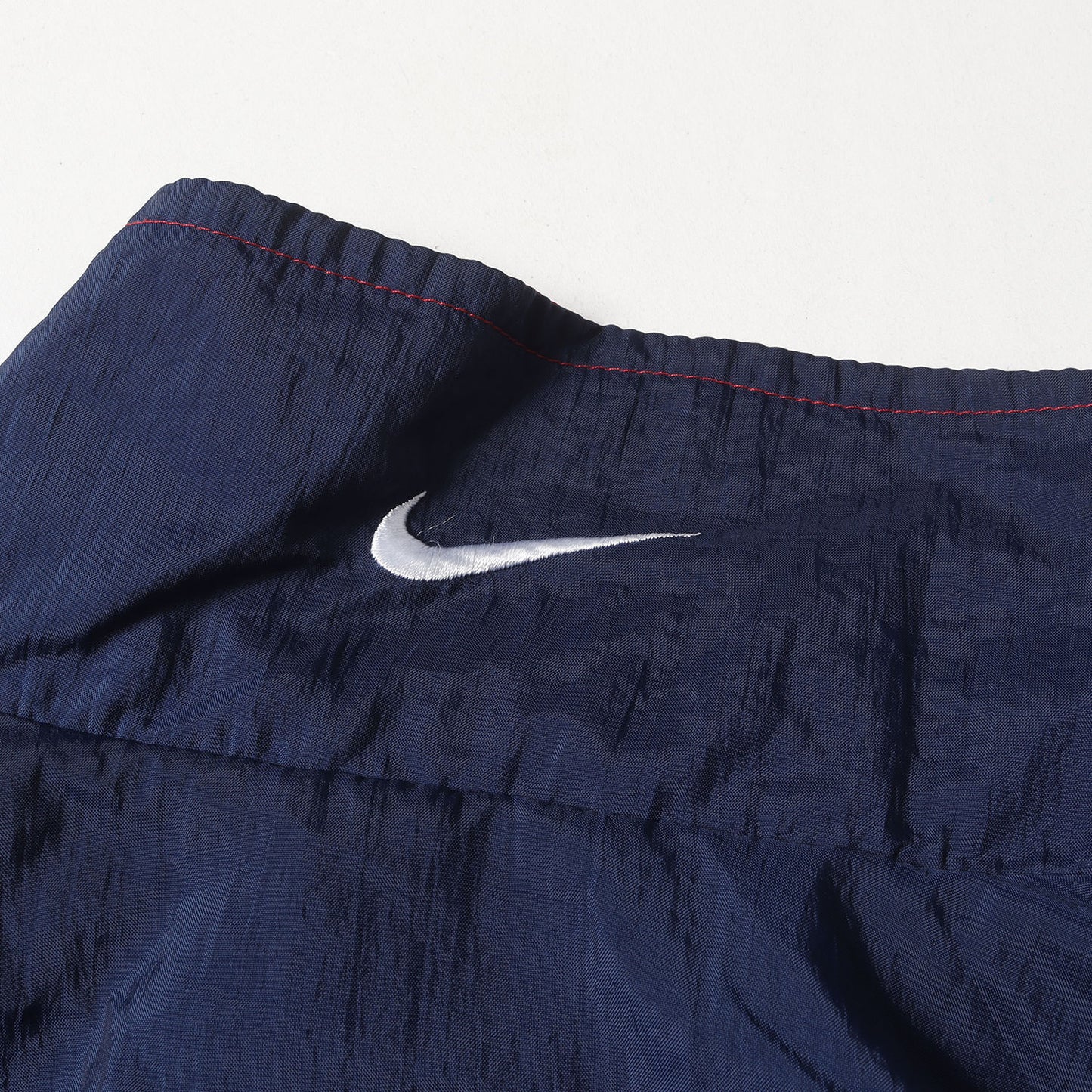 90s スウッシュ刺繍 フルジップ ナイロン トレーニングジャケット / 90年代 白タグ