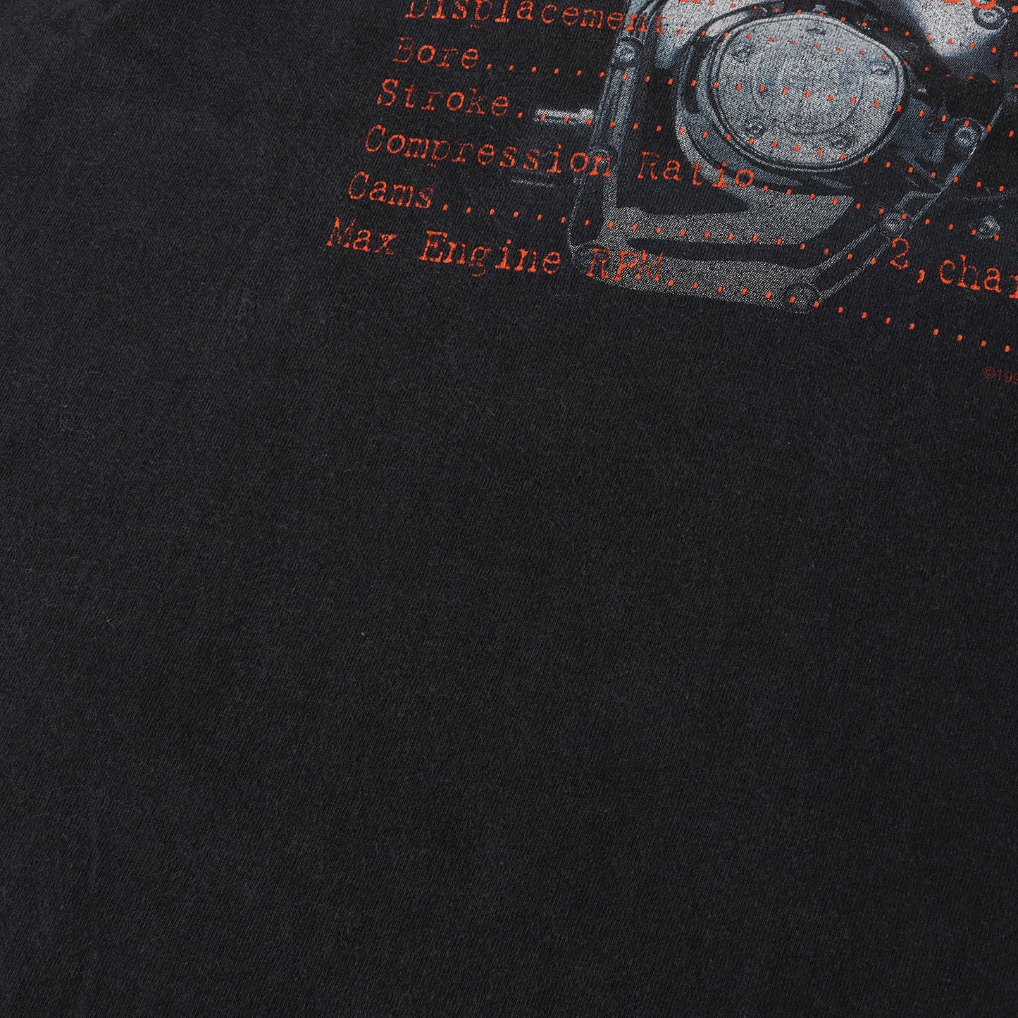 90s ツインカムエンジン 両面プリント Tシャツ / 90年代 USA製 R.K. STRATMAN