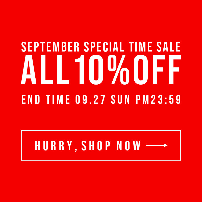 大好評のタイムセール！全品10%OFF！