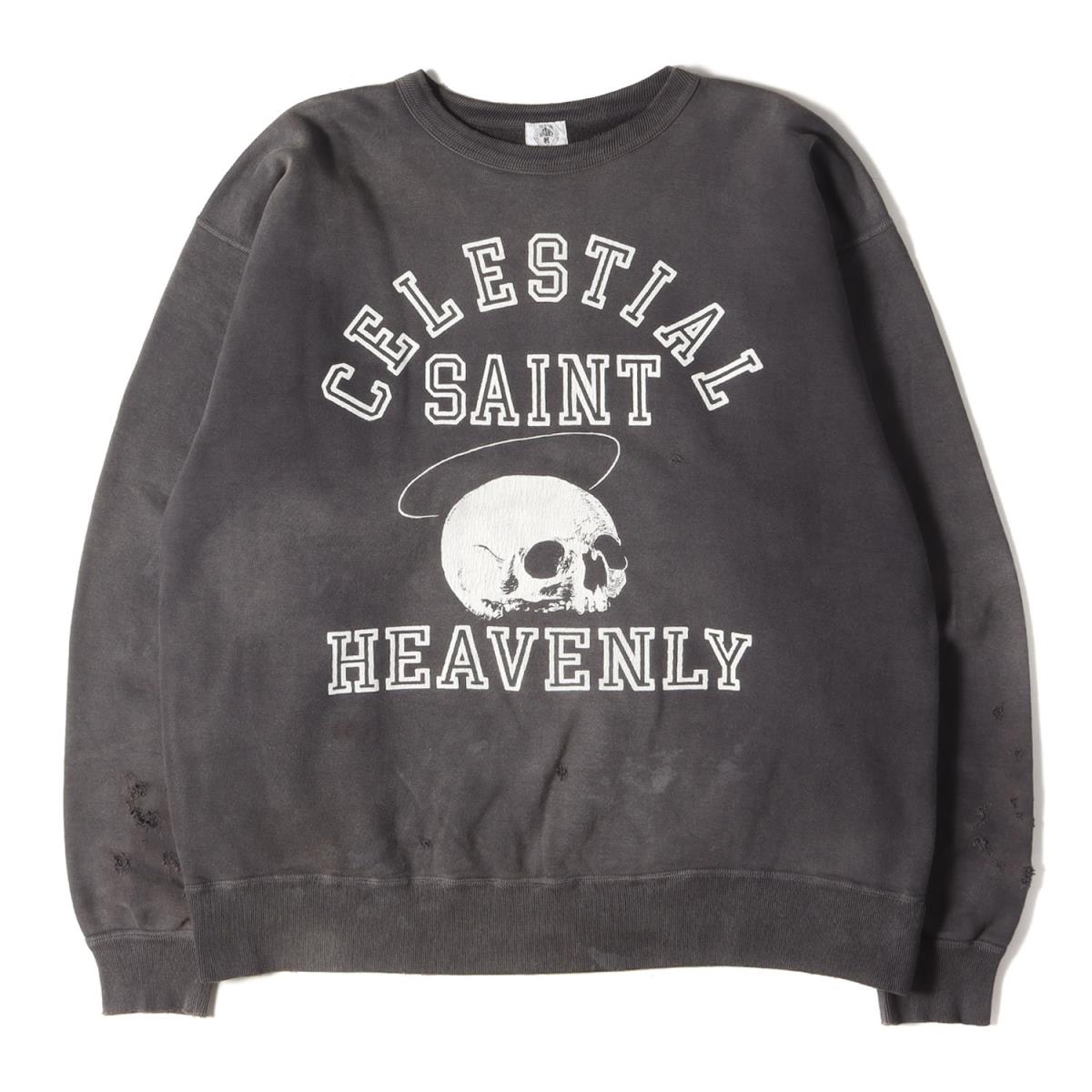21AW ヴィンテージ加工スカルプリントスウェット(SWEAT SHIRT)