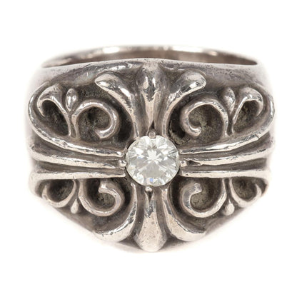 CHROME HEARTS (クロムハーツ) ダイヤ入りキーパーリング(Keeper Ring 