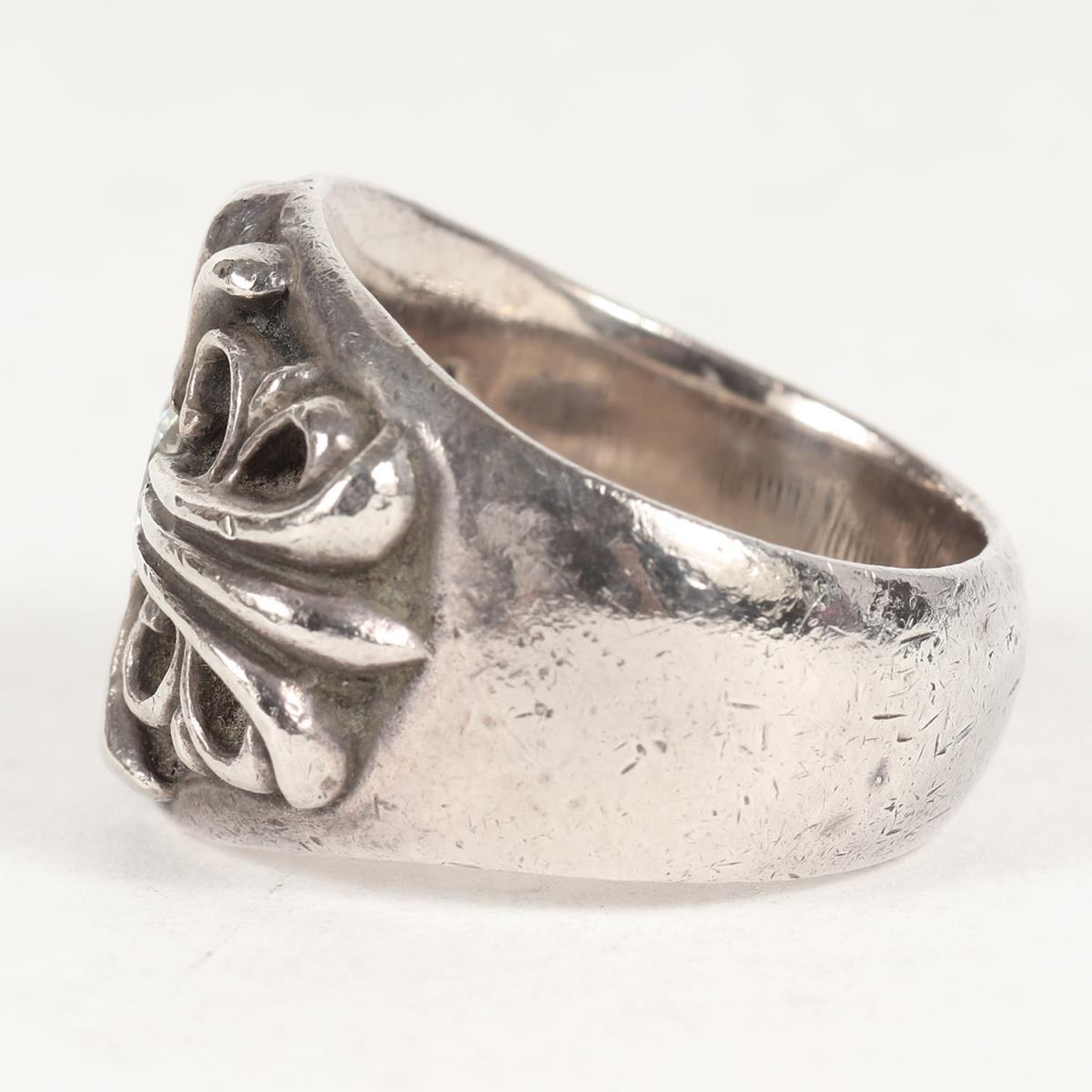 CHROME HEARTS (クロムハーツ) ダイヤ入りキーパーリング(Keeper Ring 