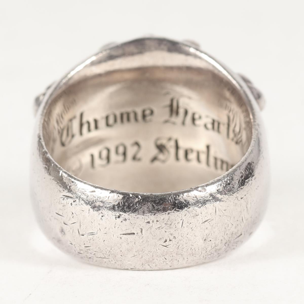 CHROME HEARTS (クロムハーツ) ダイヤ入りキーパーリング(Keeper Ring