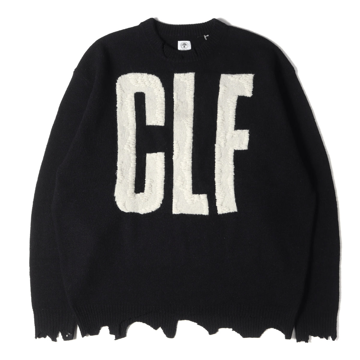 SAINT MICHAEL (セントマイケル) 22AW ダメージ加工 CLFロゴ オーバー 