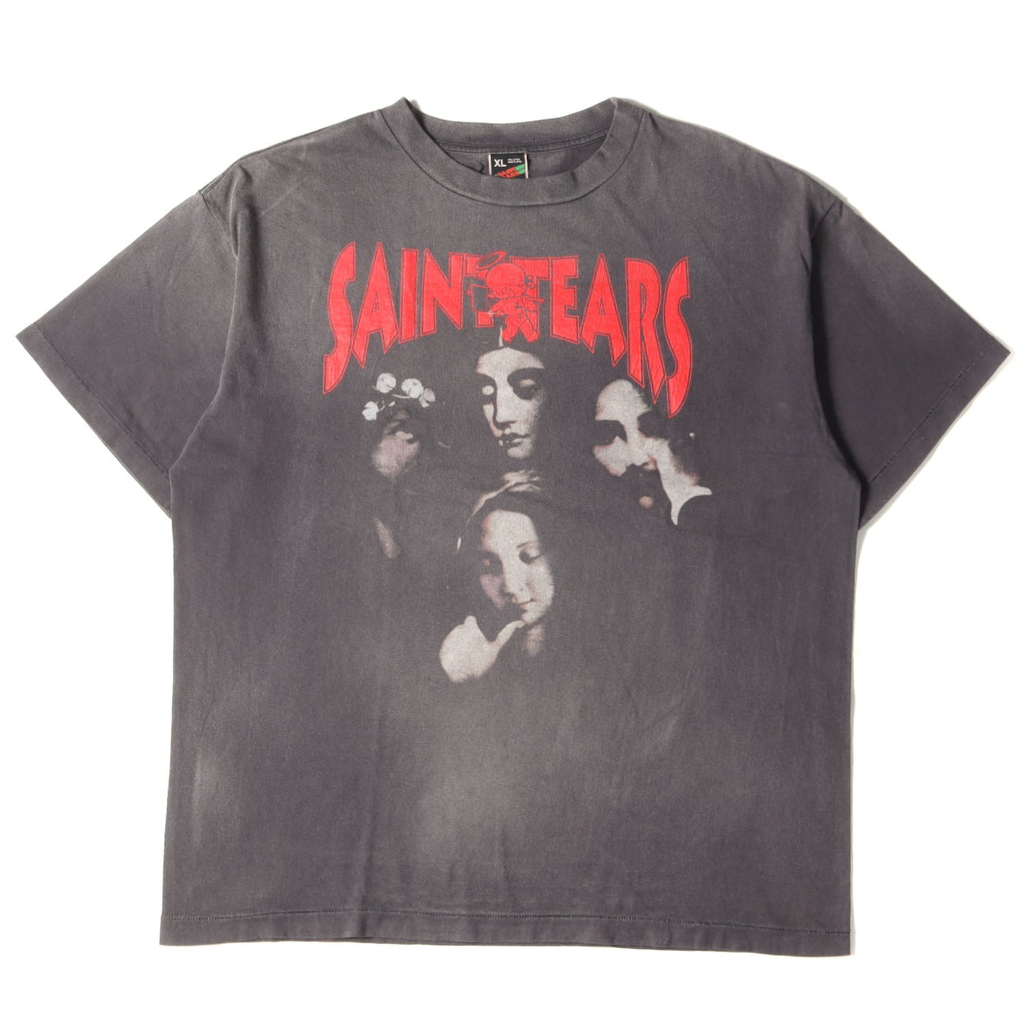 22SS ×DENIM TEARS ヴィンテージ加工 デスロウレコード パロディー Tシャツ(T-SHIRT)