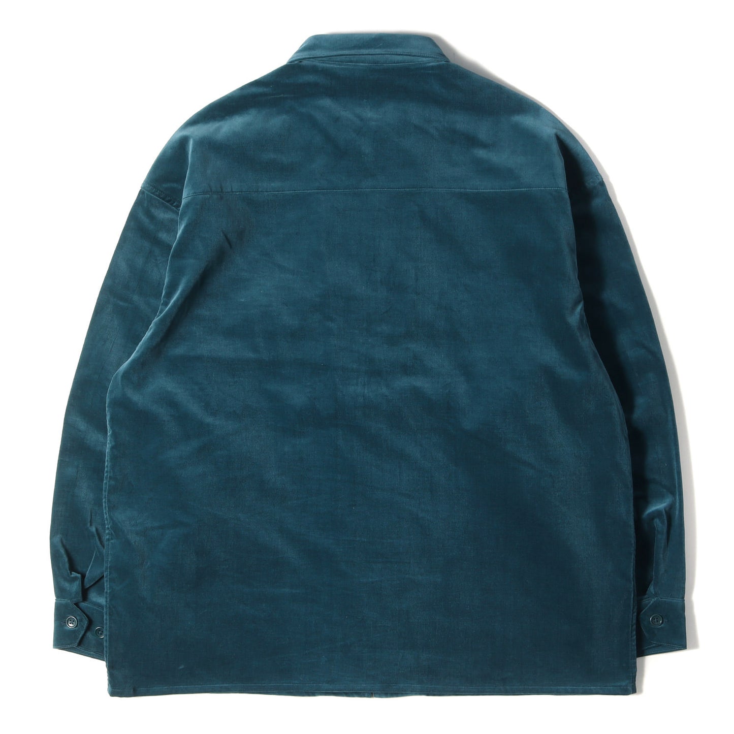 21AW オーバーサイズ ベロア ジップ ワークシャツ(Velour Zip Up Work Shirt)