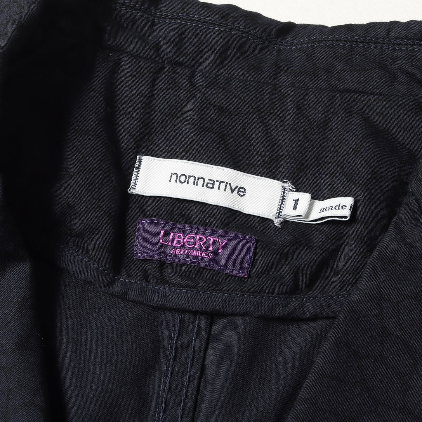 18SS ×LIBERTY 総柄ファブリック コットン 3つボタン テーラードジャケット(MANAGER JACKET COTTON TWILL LIBERTY PRINT OVERDYED/NN-J3306)