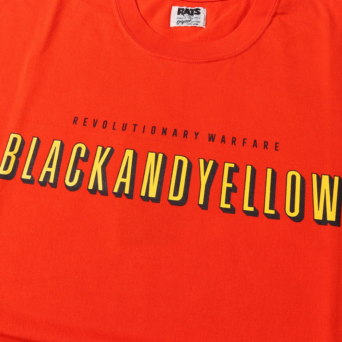 22SS BLACK AND YELLOWロゴ Tシャツ(SHADOW TEE)