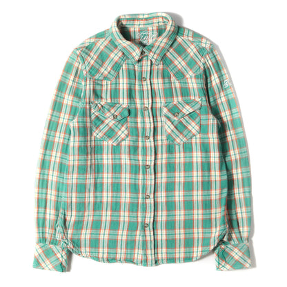 ヘビー ダブルガーゼ ウエスタン チェックシャツ(W-GAZE CHECK SHIRTS)