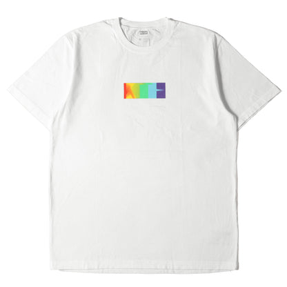 19SS MONDAY PROGRAM レインボー BOXロゴ Tシャツ(Pride Tee)