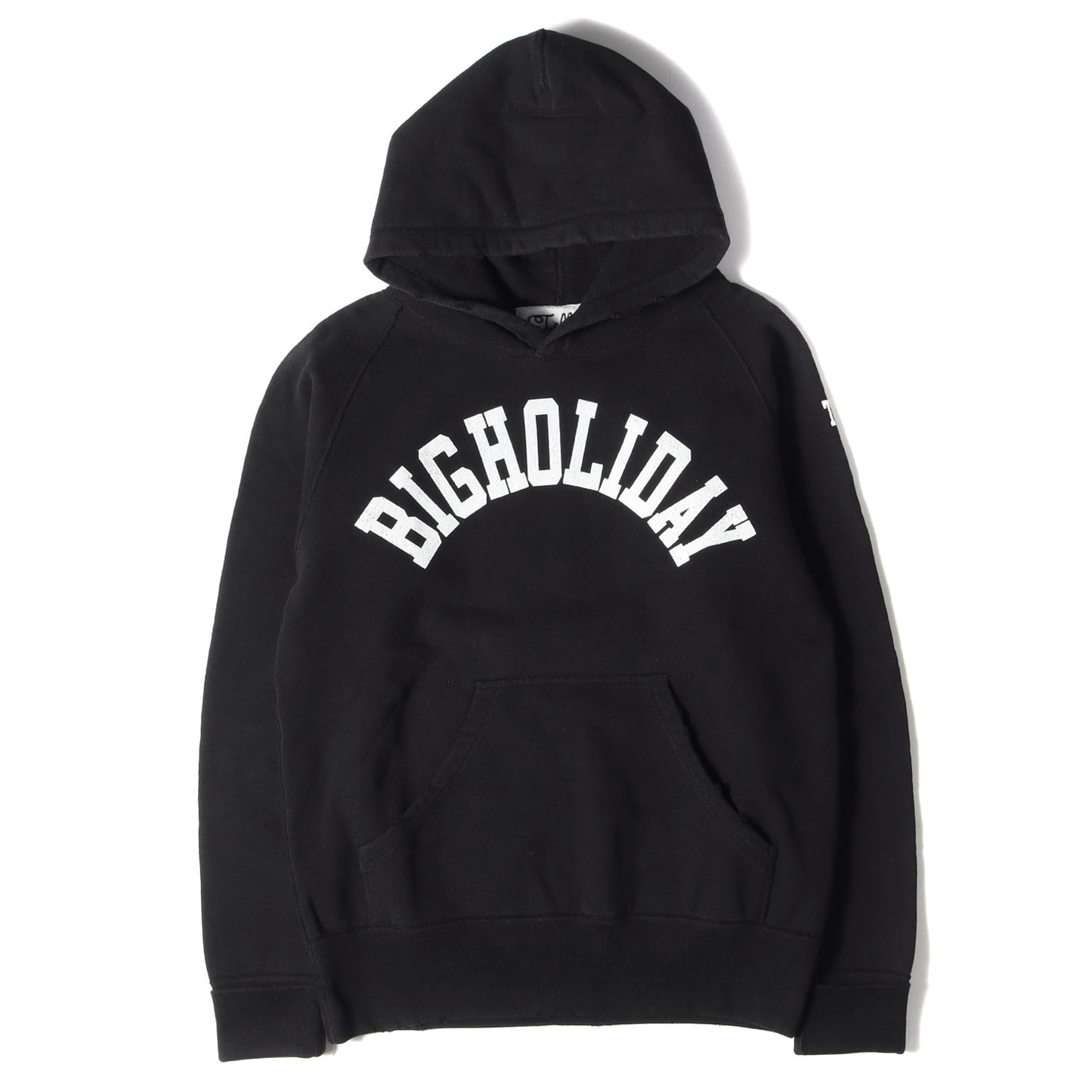 本店限定 ダメージ加工 BIGHOLIDAY スウェットパーカー